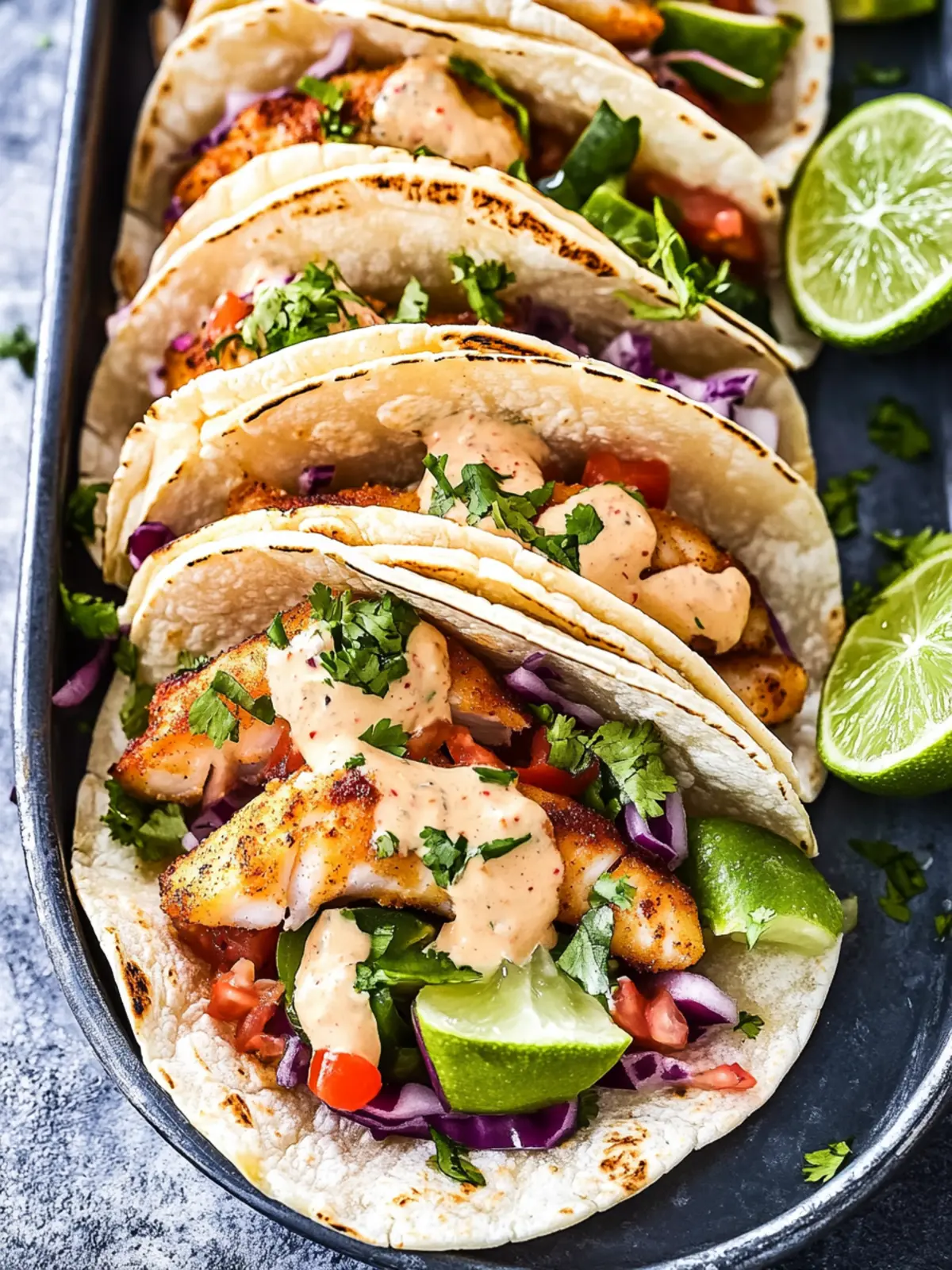Crispy Baja Fish Tacos with Zesty Chipotle Mayo Delight 5 Baja Fish Tacos