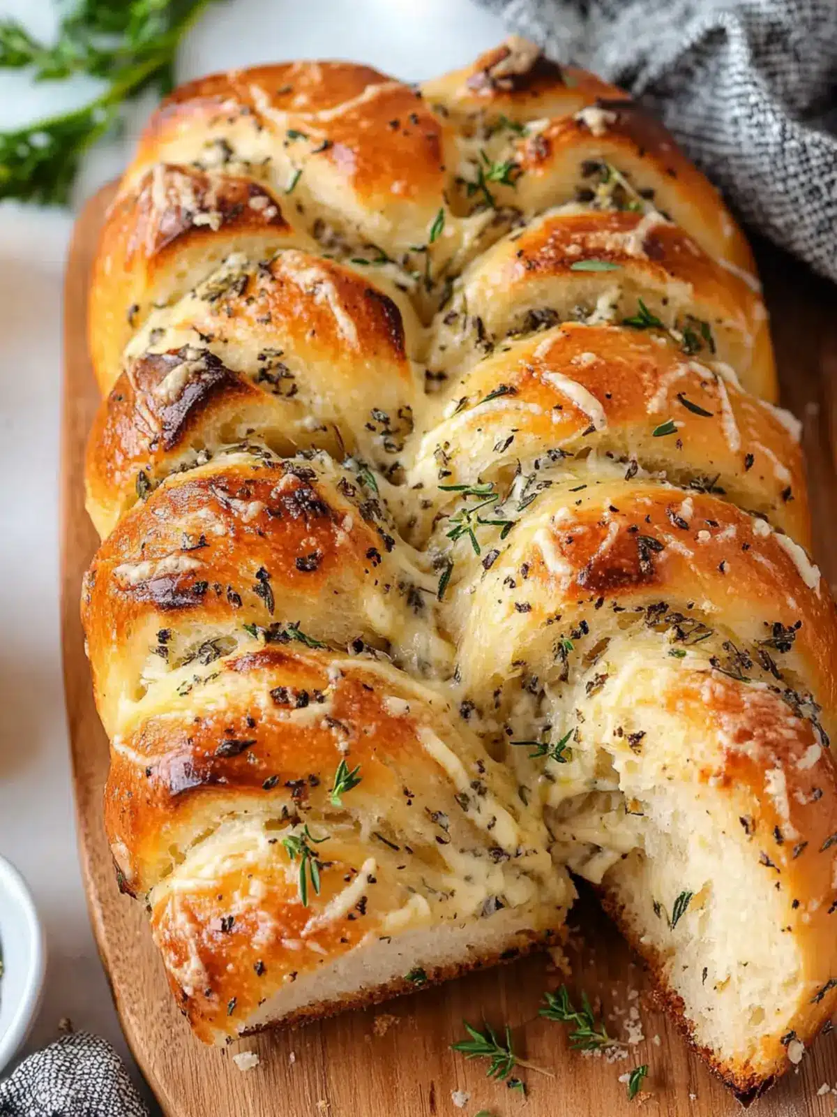 Swirled Garlic Herb and Cheese Bread for Ultimate Flavor Delight 4 Swirled Garlic Herb and Cheese Bread