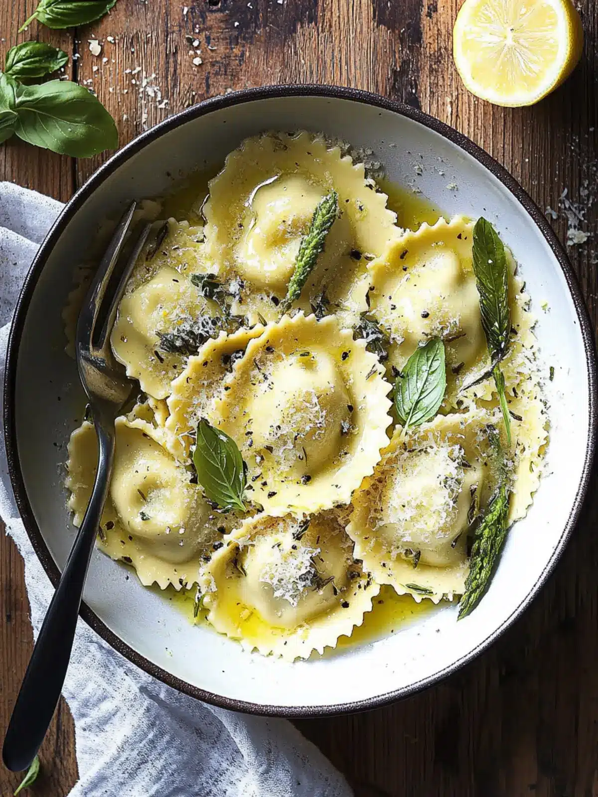 Ravioli in Lemon Parmesan Butter: A Fresh Flavor Boost 4 Ravioli in Lemon Parmesan Butter