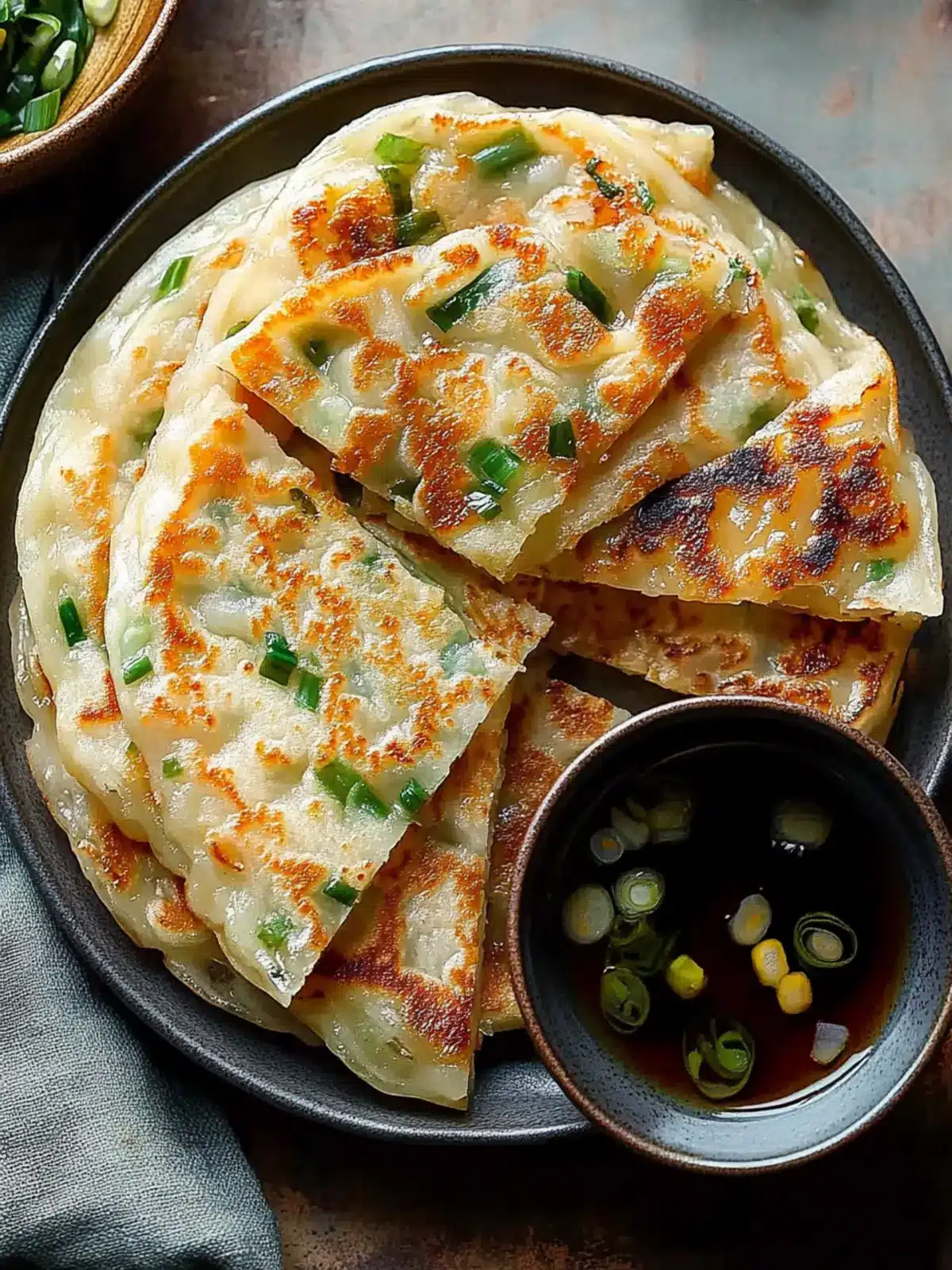 Irresistibly Crispy Scallion Pancakes That Wow Every Time 2 Crispy Scallion Pancakes
