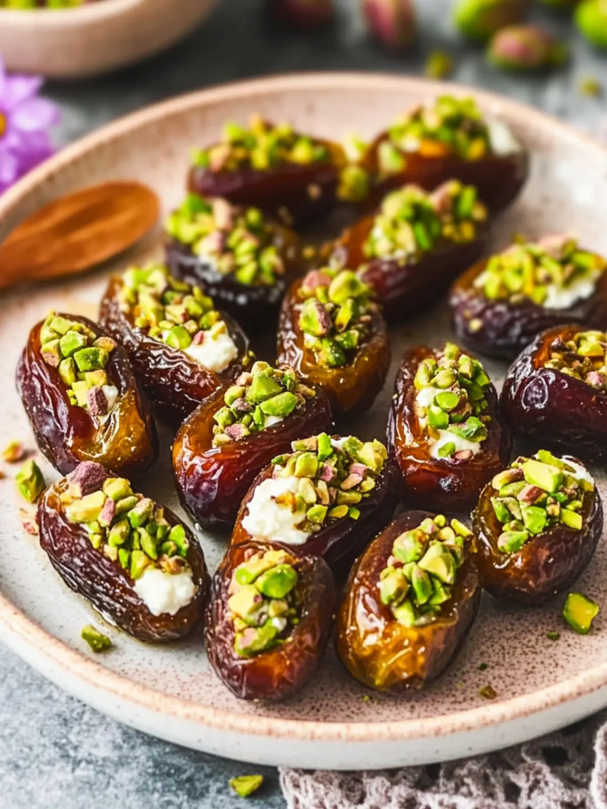 Delicious Honey Pistachio Ricotta Stuffed Dates to Dazzle Guests 5 Honey Pistachio Ricotta Stuffed Dates