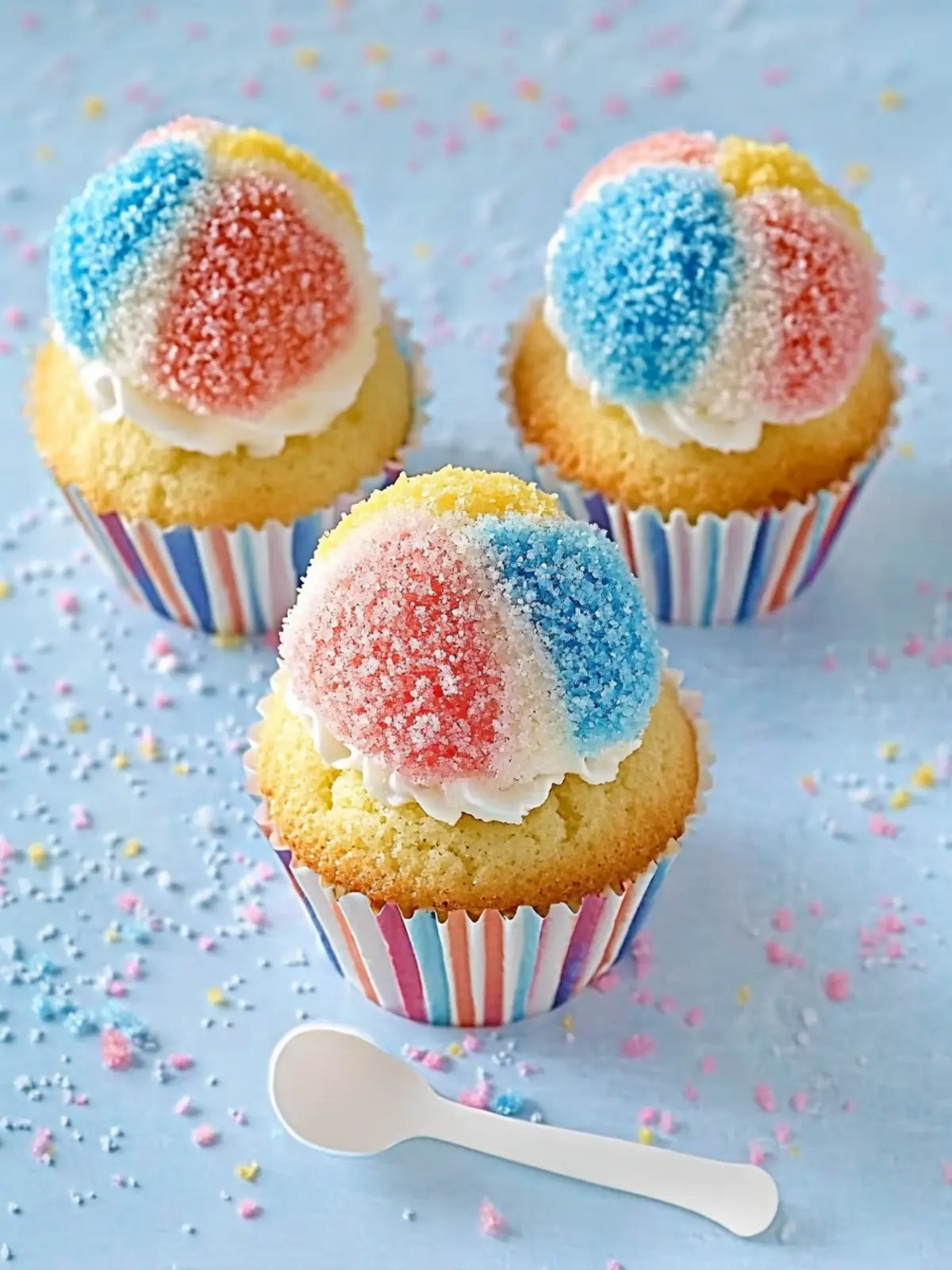Delicious Snow Cone Cupcakes for a Colorful Summer Treat 3 Snow Cone Cupcakes