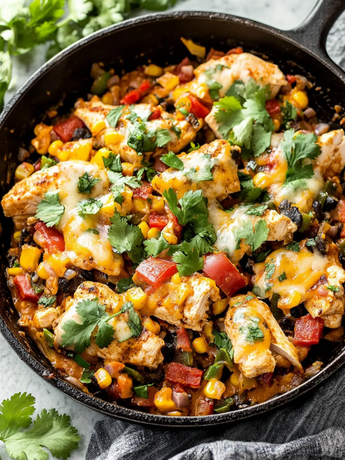 Savor the Flavor: Easy Santa Fe Chicken Skillet Delight 5 Santa Fe Chicken Skillet