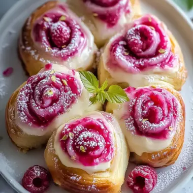 Irresistible Raspberry and Rose Cheesecake Buns Made Easy 9 Raspberry and Rose Cheesecake Buns