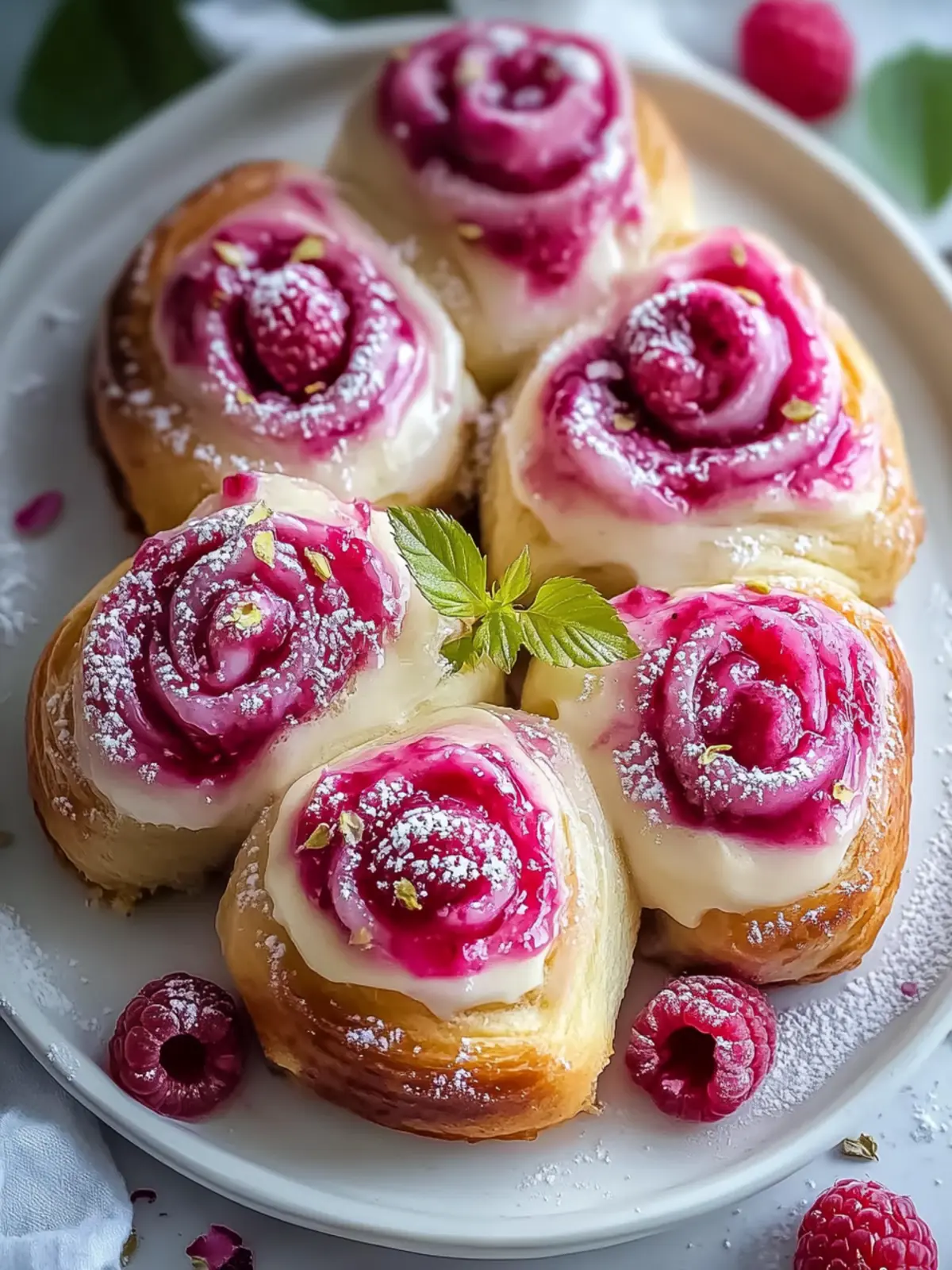 Irresistible Raspberry and Rose Cheesecake Buns Made Easy 5 Raspberry and Rose Cheesecake Buns