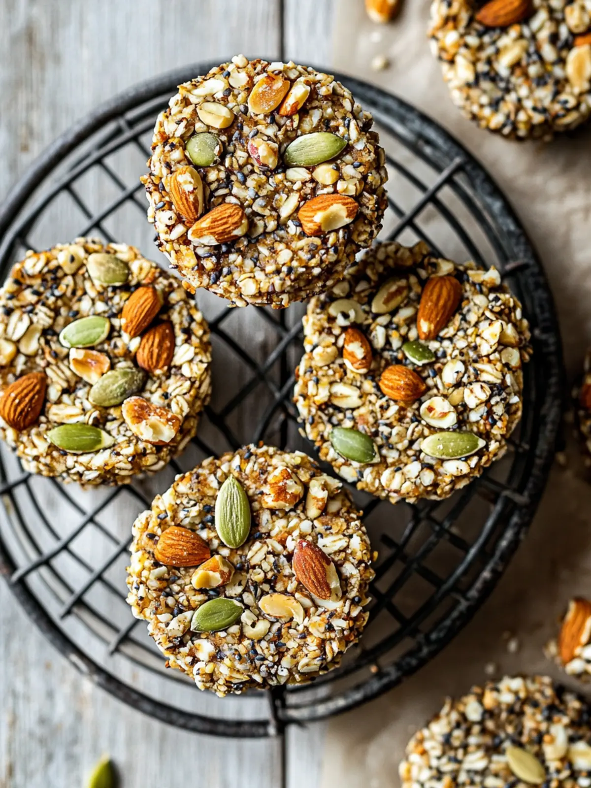 Delicious Crunchy Nut & Seed Rounds for Guilt-Free Snacking 5 Crunchy Nut & Seed Rounds