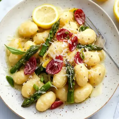 Gnocchi with Asparagus in Lemon Cream Sauce to Wow Your Taste Buds 10 Gnocchi with Asparagus in Lemon Cream Sauce