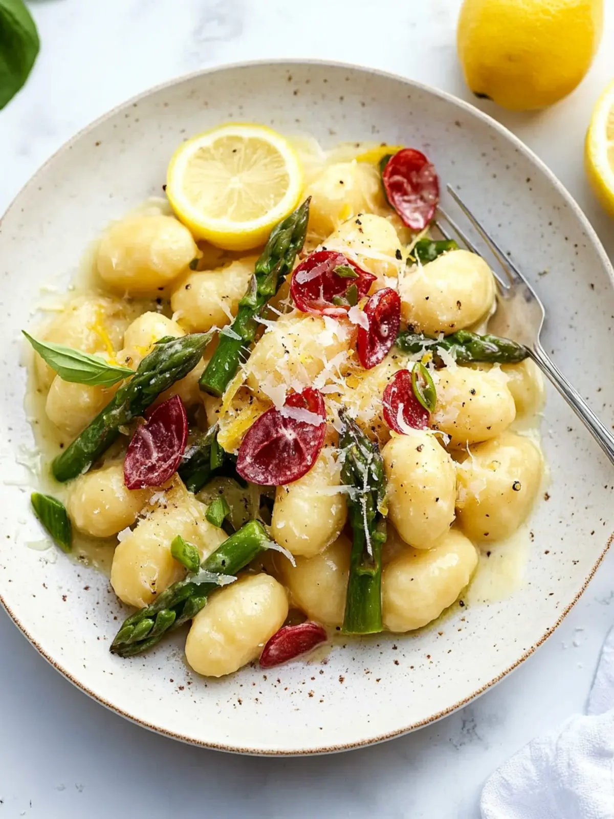 Gnocchi with Asparagus in Lemon Cream Sauce to Wow Your Taste Buds 5 Gnocchi with Asparagus in Lemon Cream Sauce