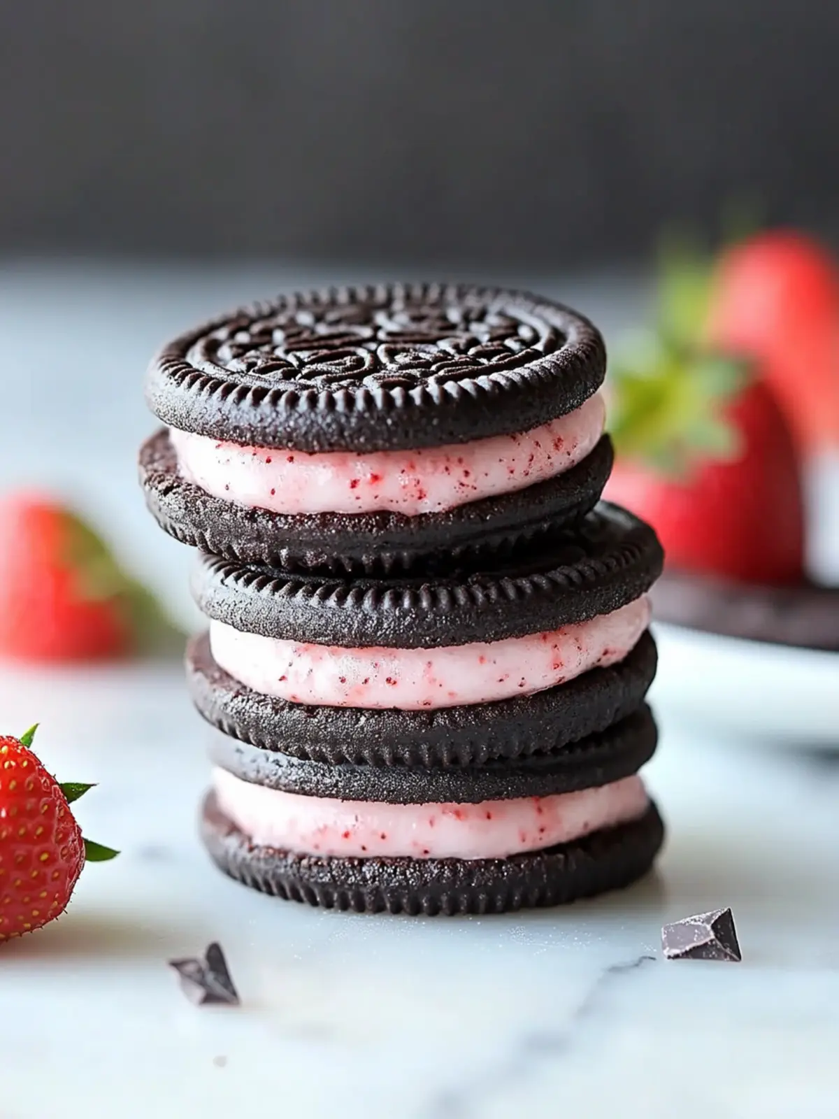 Decadent Double Chocolate Strawberry Oreos You Can't Resist 3 Double Chocolate Strawberry Oreos