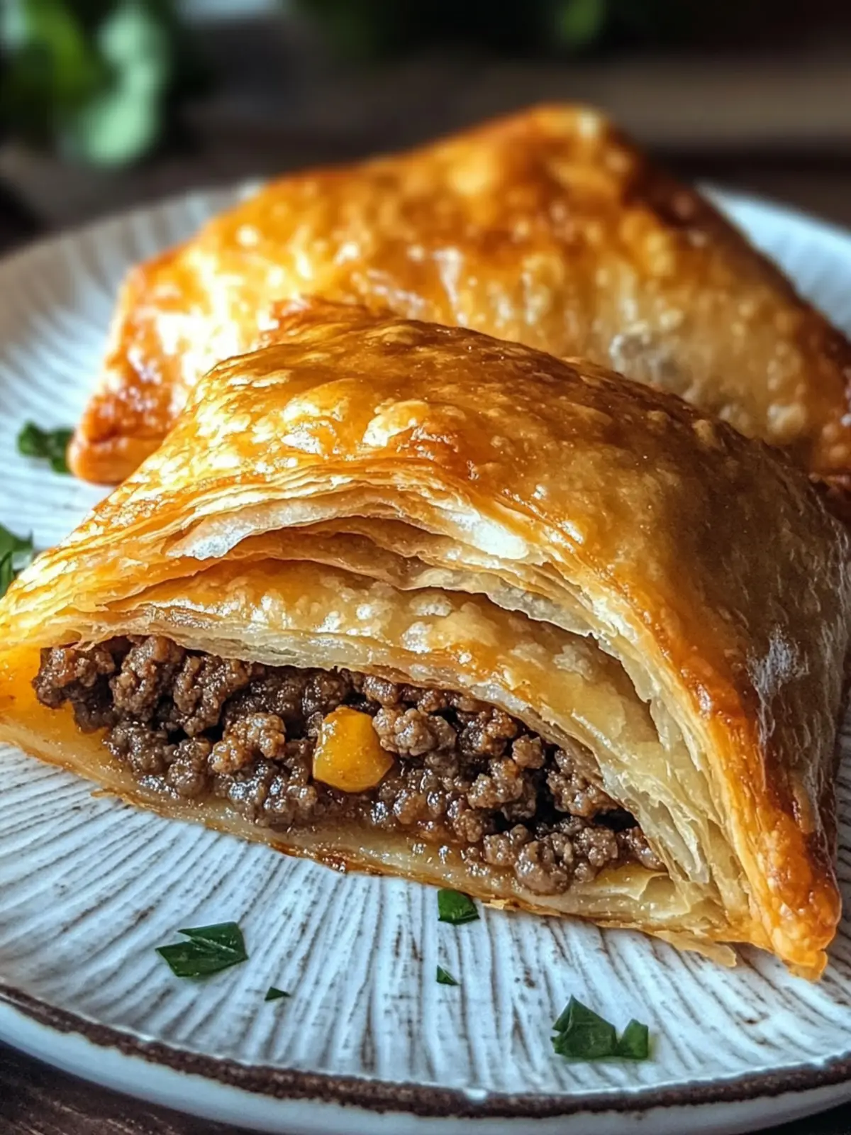 Crispy Fried Thin Dough with Ground Beef Filling Bliss 4 Crispy Fried Thin Dough with Ground Beef Filling
