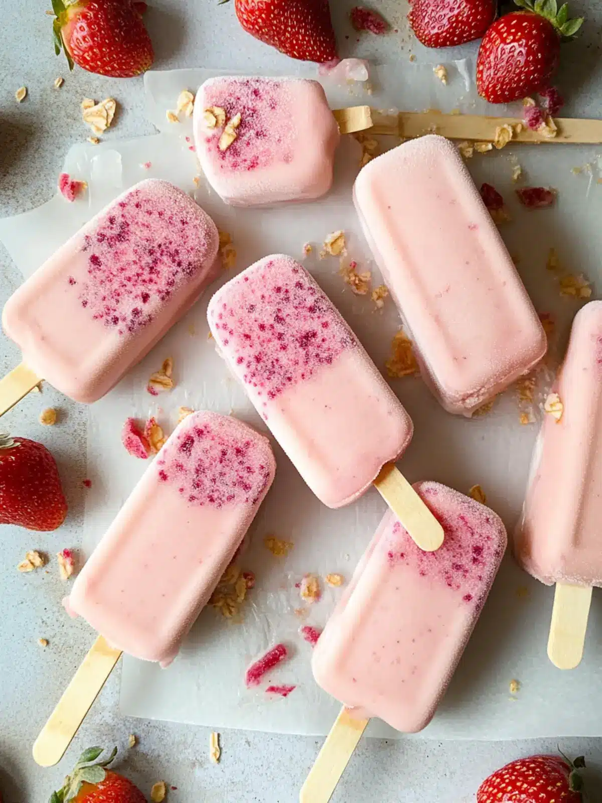 Delicious Strawberry Frozen Yogurt Bars You’ll Love Making 5 Strawberry Frozen Yogurt Bars