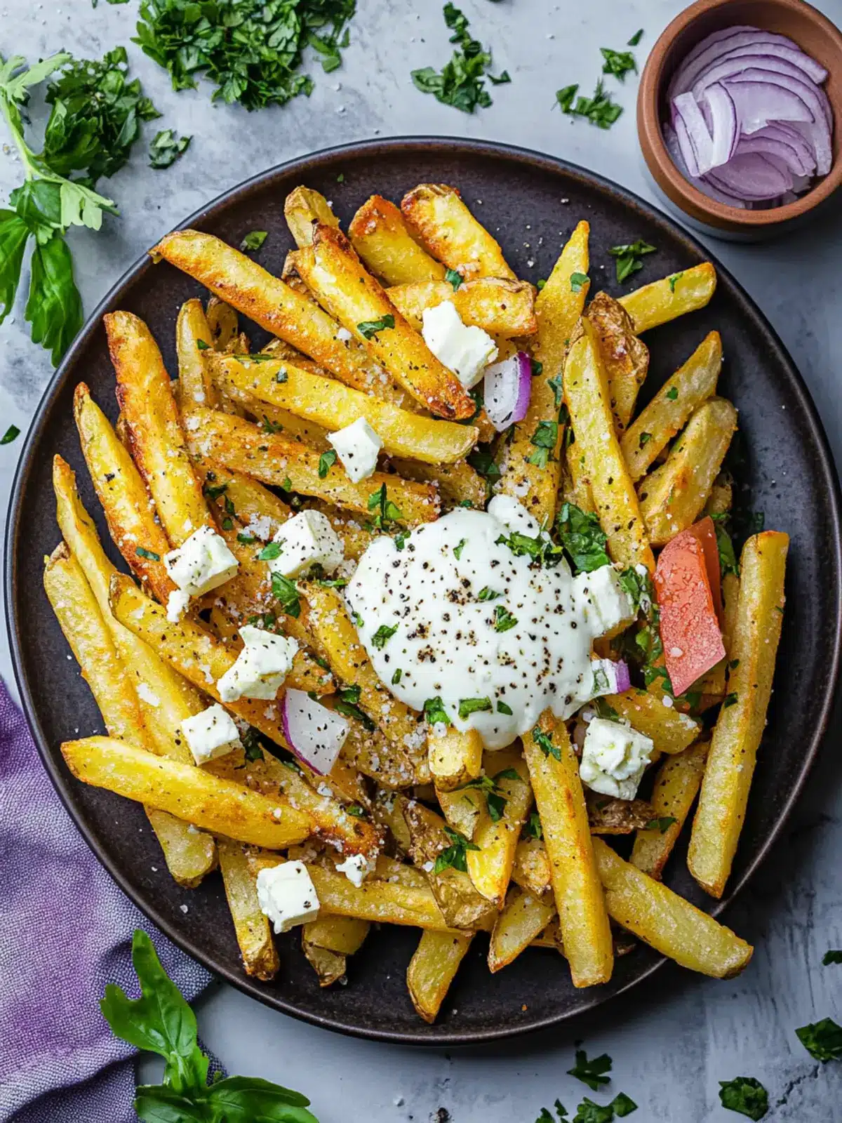 Savor the Flavor: Easy Homemade Greek Fries Recipe 2 Homemade Greek Fries