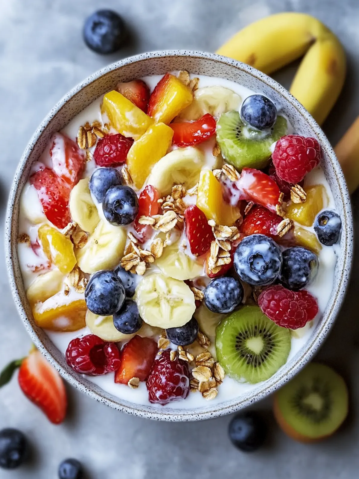 Delicious Breakfast Fruit Salad with Honey Yogurt Dressing 2 Breakfast Fruit Salad with Honey Yogurt Dressing