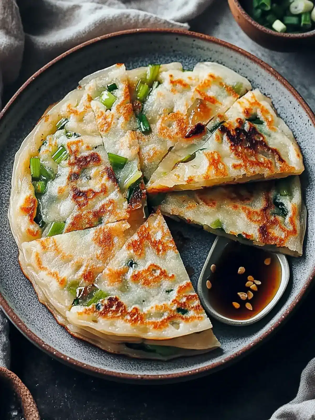 Irresistibly Crispy Scallion Pancakes That Wow Every Time 3 Crispy Scallion Pancakes