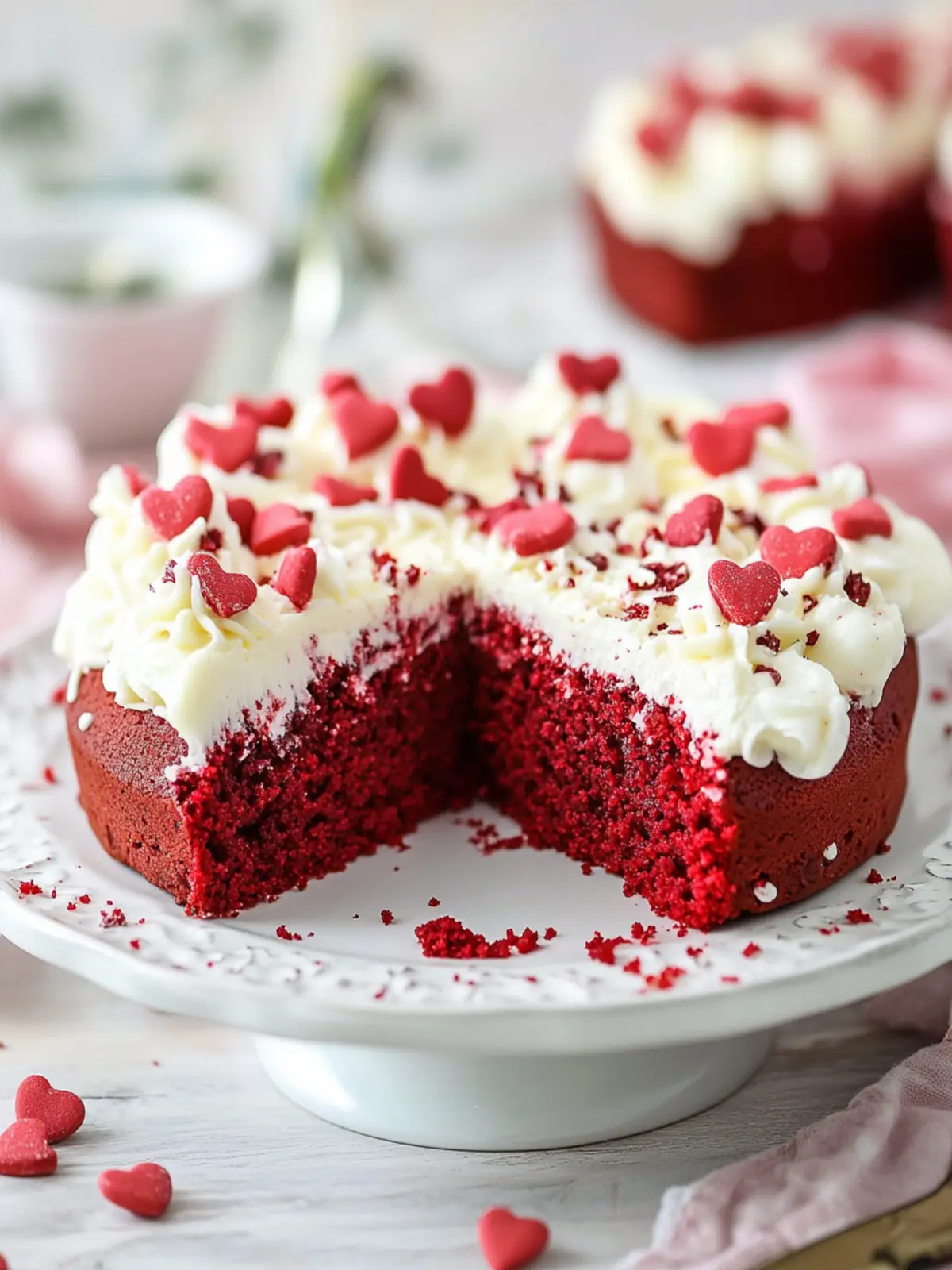 Irresistible Red Velvet Cookie Cake: Soft, Sweet, and Decadent! 3 Red Velvet Cookie Cake