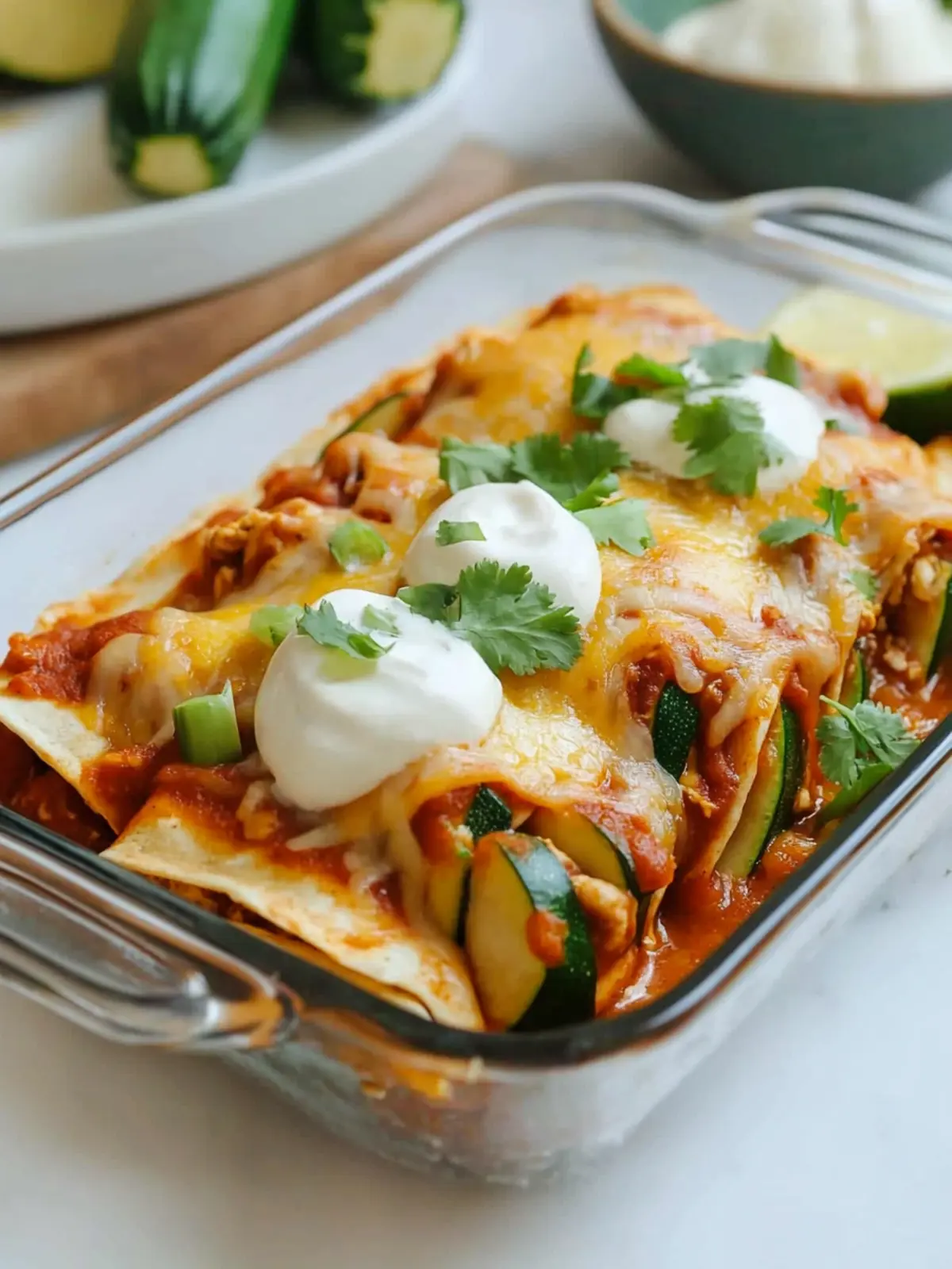 Savory Keto Zucchini Chicken Enchiladas You’ll Crave Every Time 4 Keto Zucchini Chicken Enchiladas
