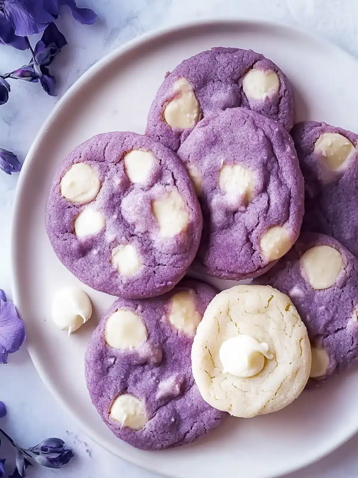 Decadent White Chocolate Ube Cookies for Sweet Moments 3 White Chocolate Ube Cookies