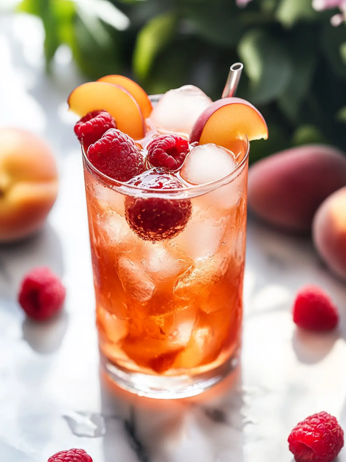 Refreshing Bellini Peach Raspberry Iced Tea Recipe You’ll Love 5 Bellini Peach Raspberry Iced Tea