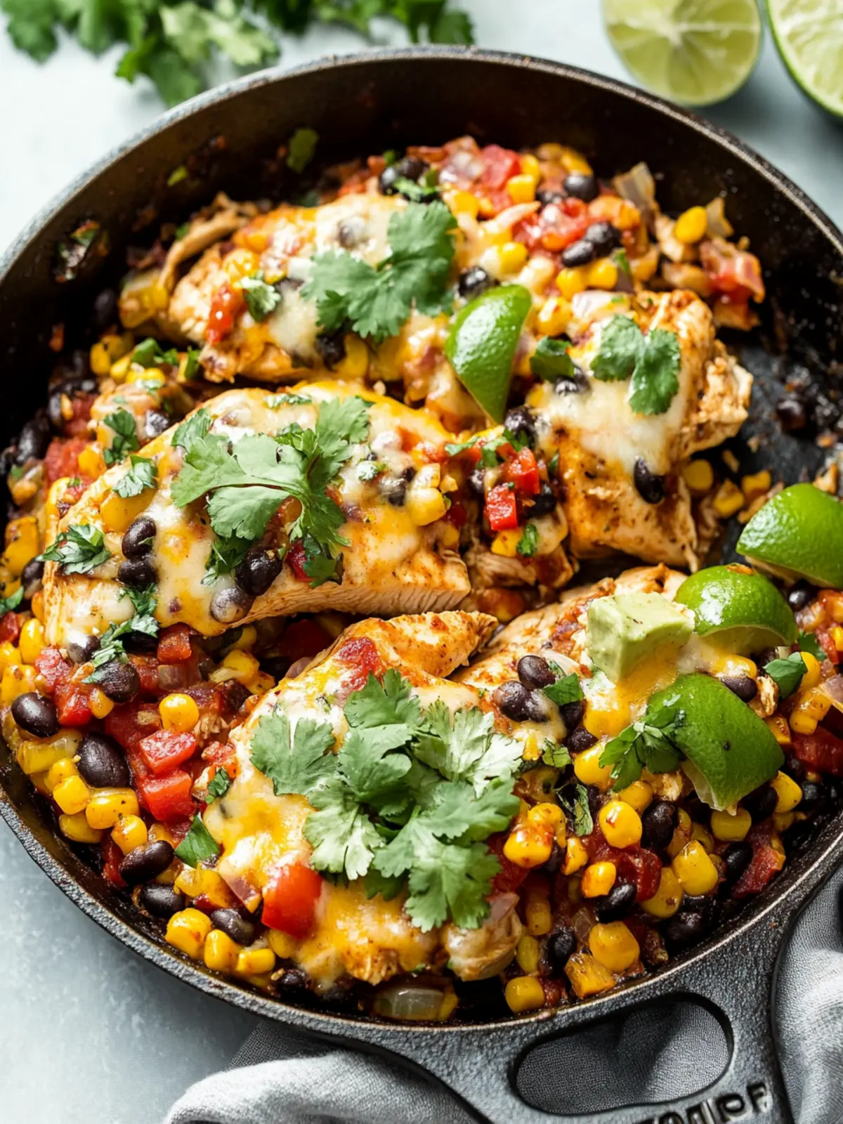 Savor the Flavor: Easy Santa Fe Chicken Skillet Delight 2 Santa Fe Chicken Skillet