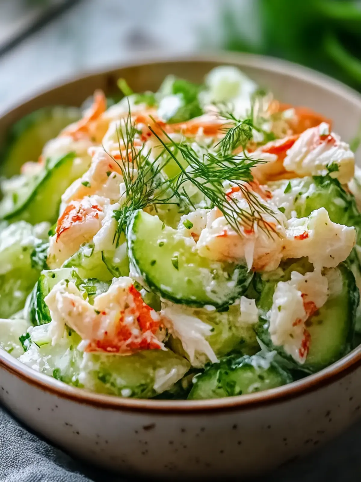Crisp Cucumber Salad with Crab Meat for Summer Joy 5 Cucumber Salad with Crab Meat