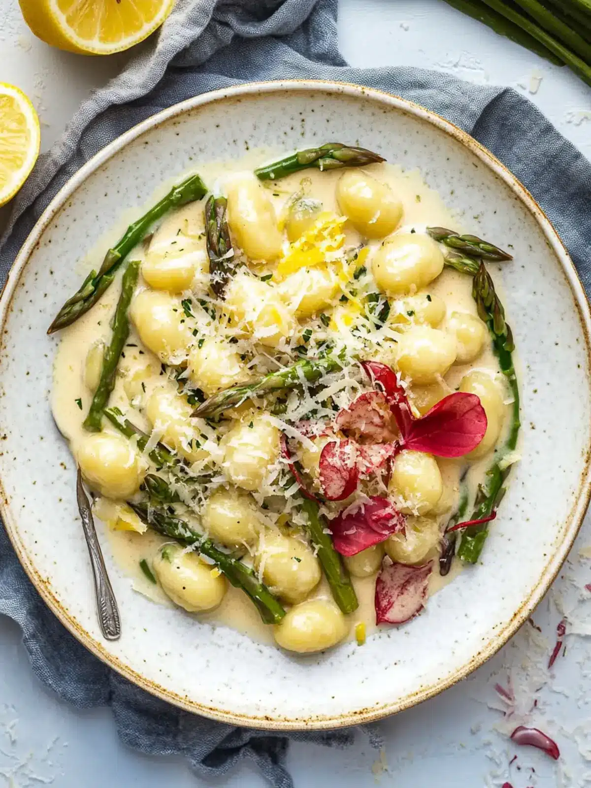 Gnocchi with Asparagus in Lemon Cream Sauce to Wow Your Taste Buds 3 Gnocchi with Asparagus in Lemon Cream Sauce