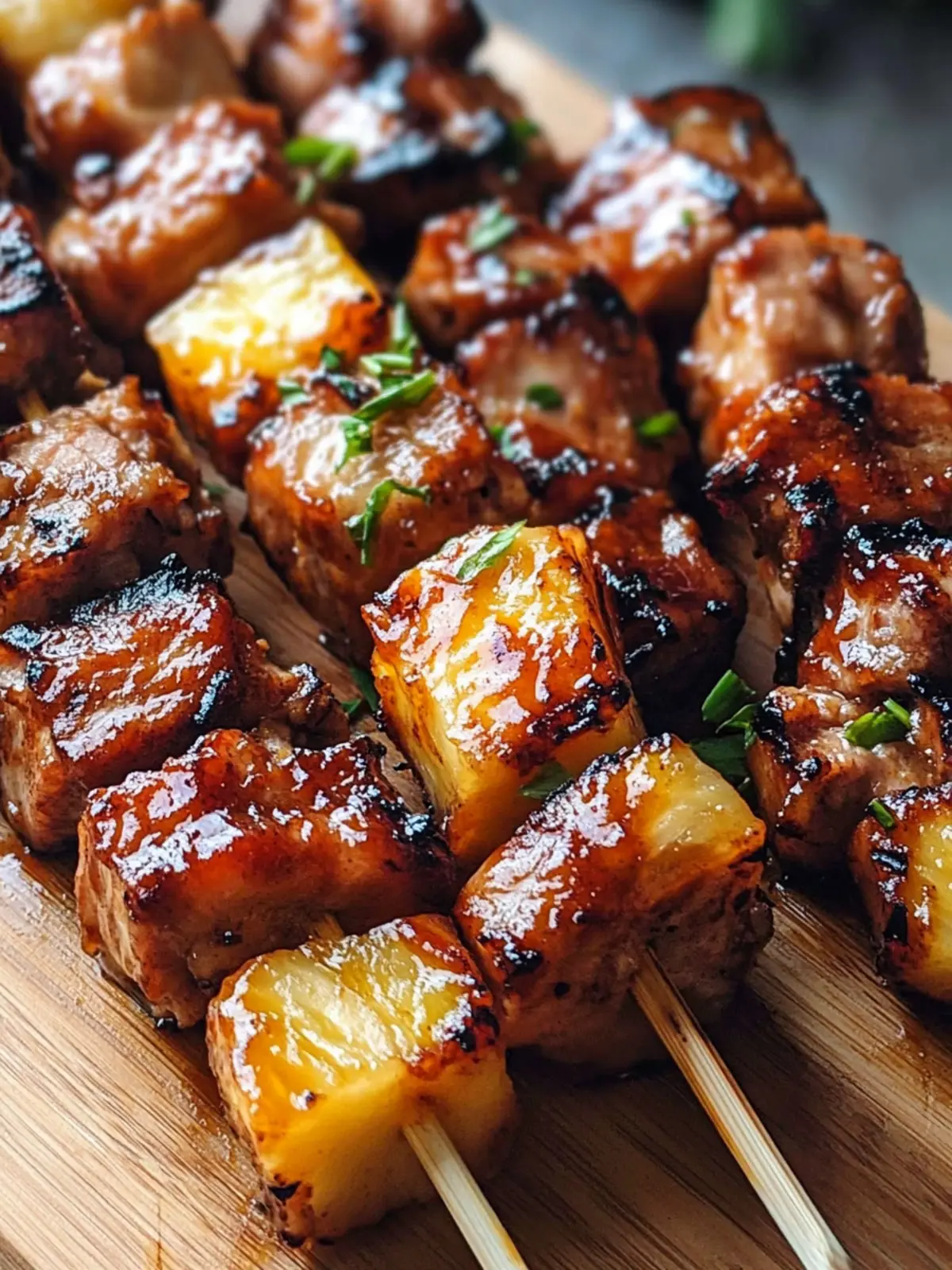 Grill Up Flavorful Pineapple BBQ Pork Skewers Tonight! 4 Pineapple BBQ Pork Skewers