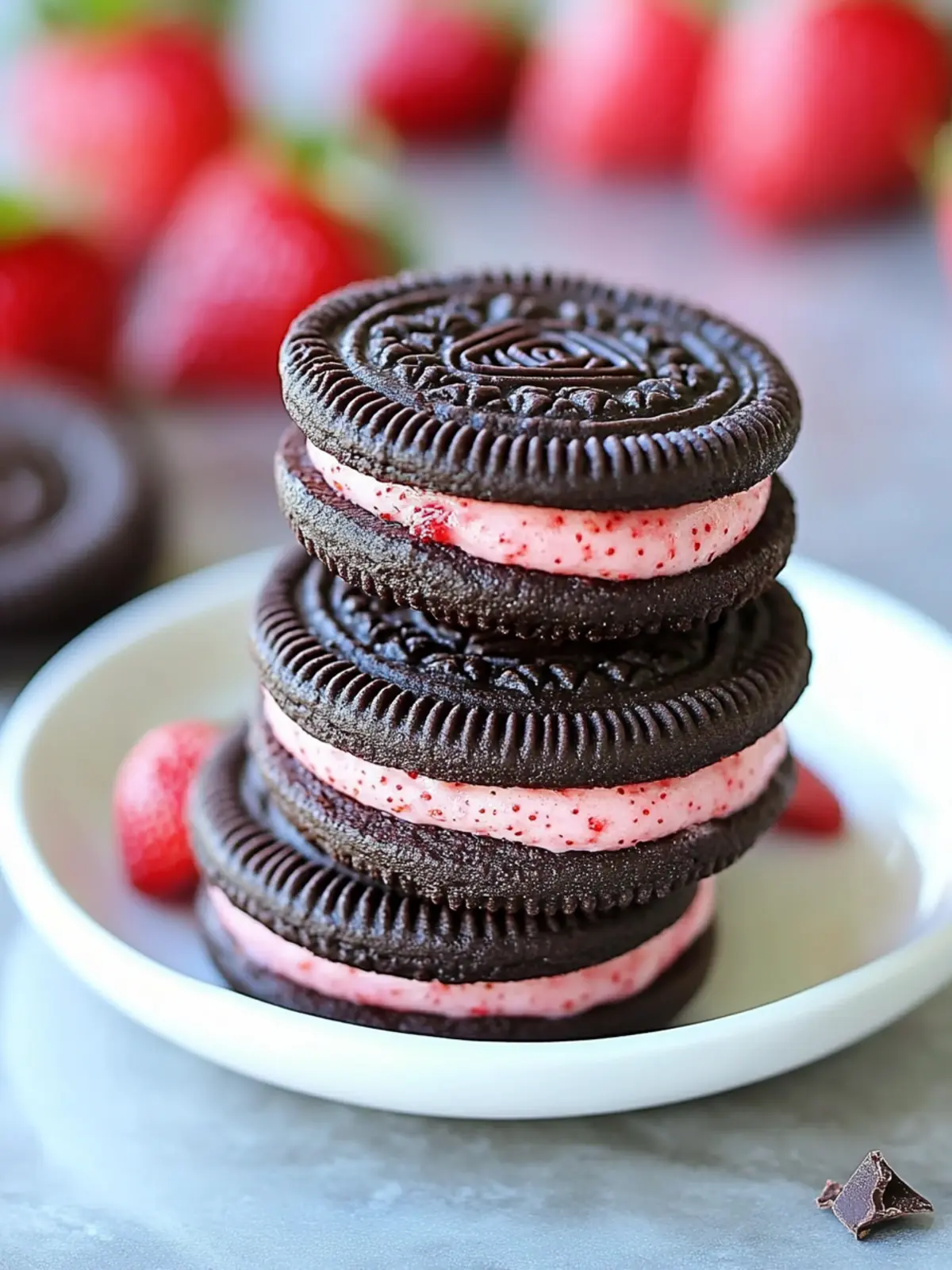 Indulge in Double Chocolate Strawberry Oreos for a Sweet Treat 5 Double Chocolate Strawberry Oreos