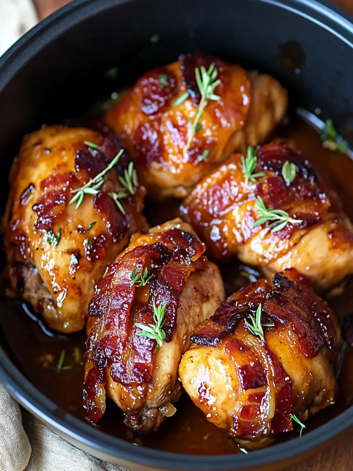 Irresistible Slow Cooker Bacon Brown Sugar Garlic Chicken Delight 2 Slow Cooker Bacon Brown Sugar Garlic Chicken