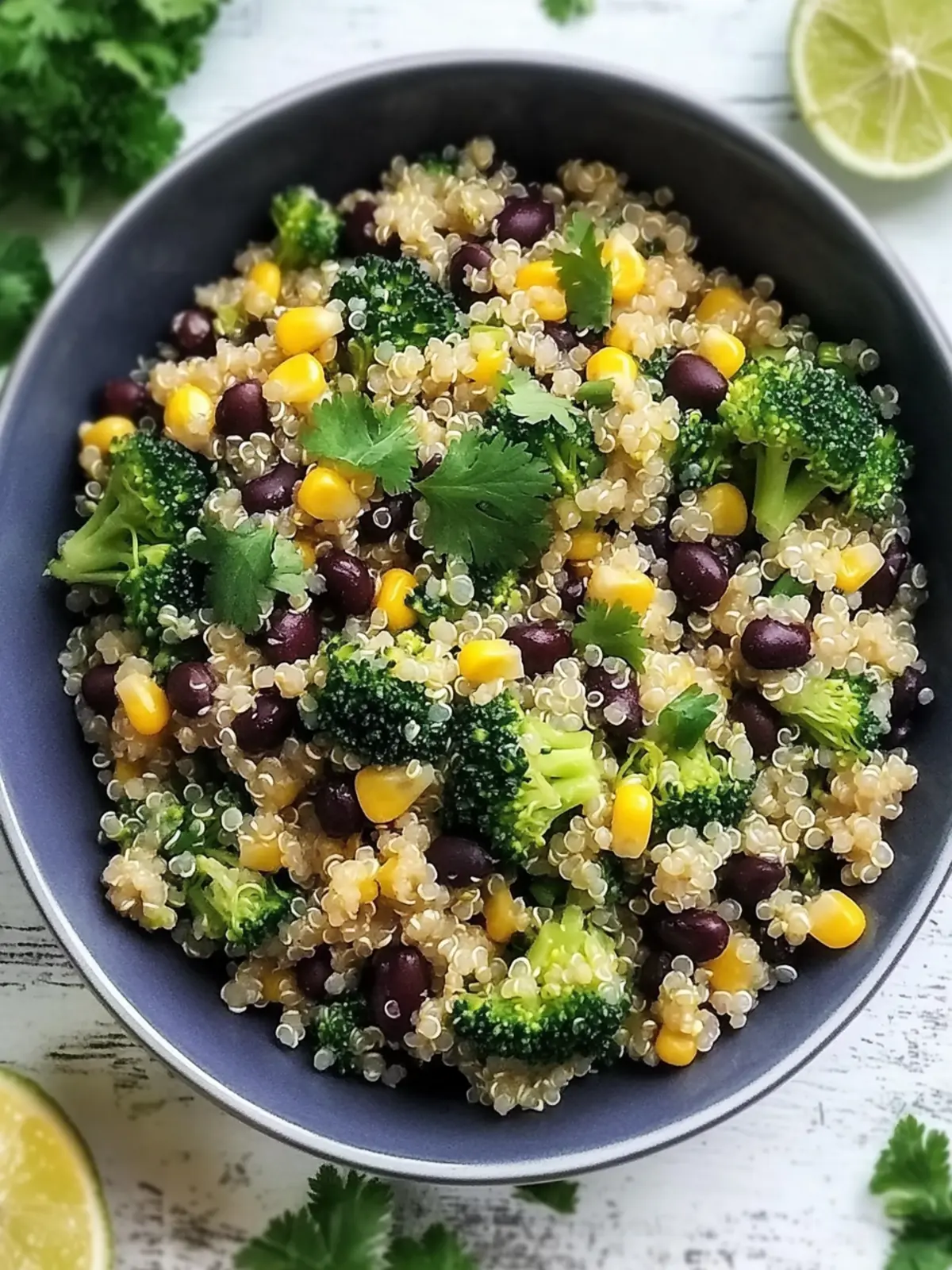 Savor This Quinoa Pilaf with Broccoli, Black Beans & Herbs 5 Quinoa Pilaf with Broccoli, Black Beans, Corn & Herbs