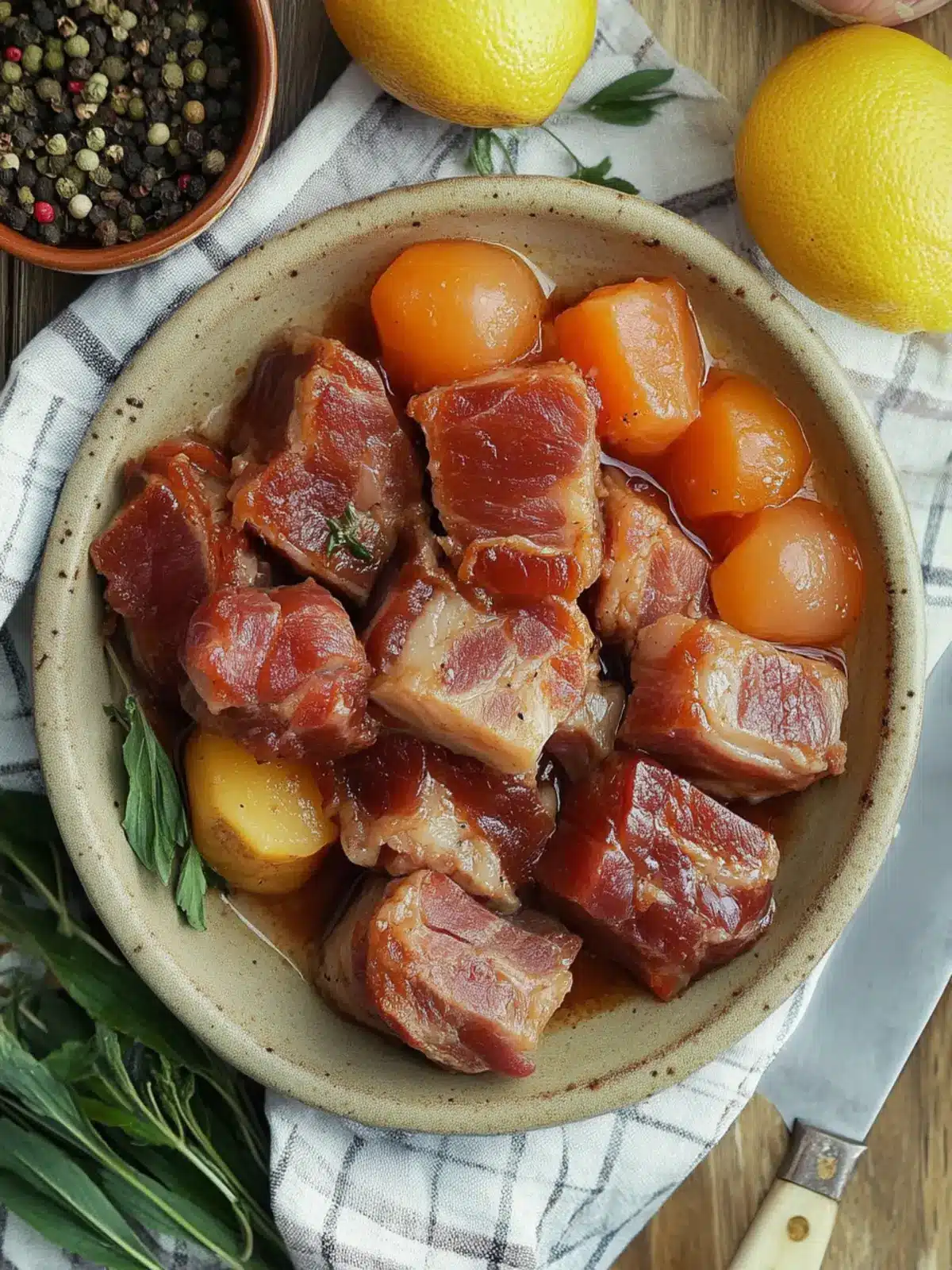 Savory Pork Hamonado: A Flavorful Twist on Comfort Food 2 Pork Hamonado