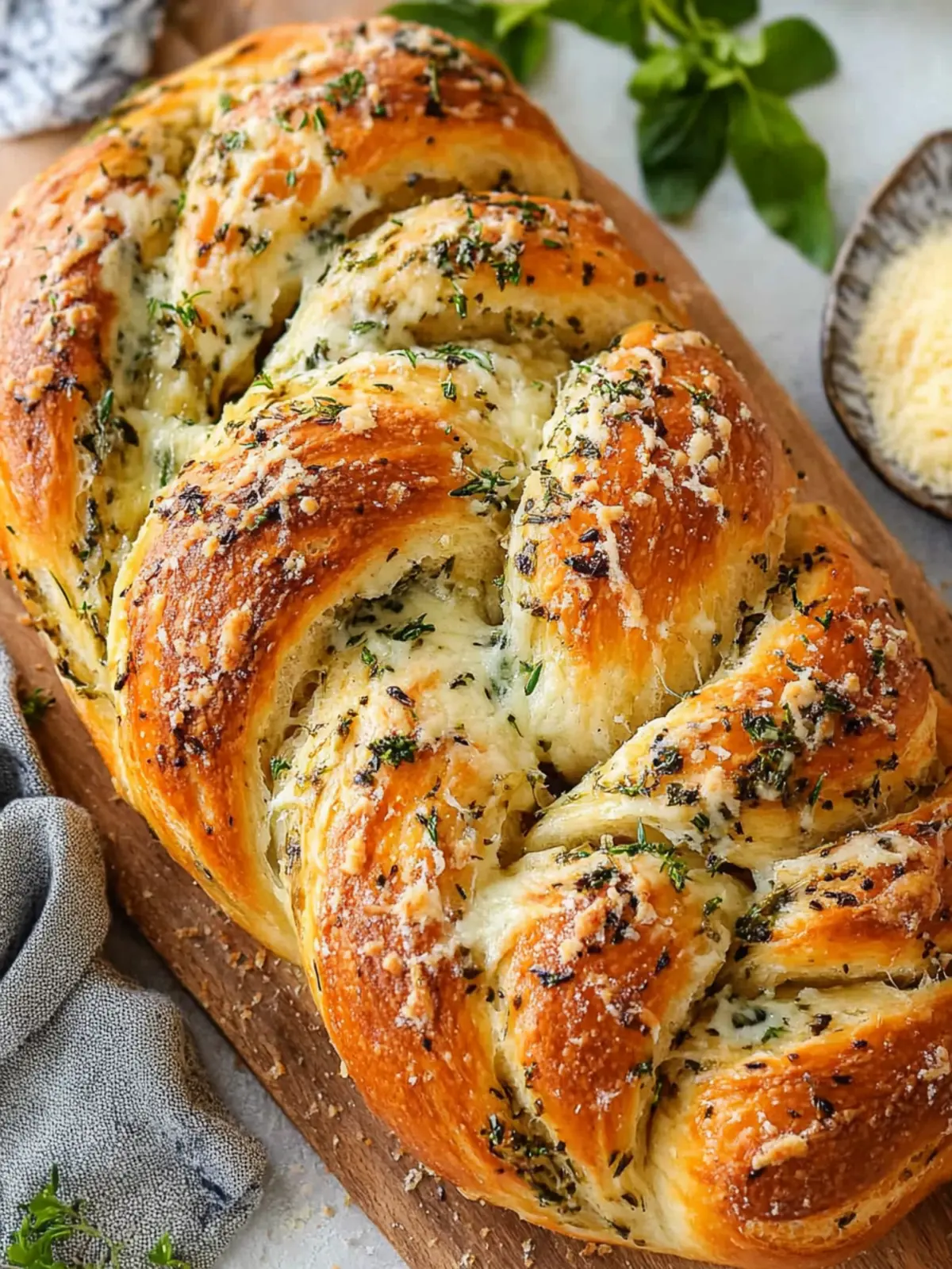 Swirled Garlic Herb and Cheese Bread for Ultimate Flavor Delight 2 Swirled Garlic Herb and Cheese Bread