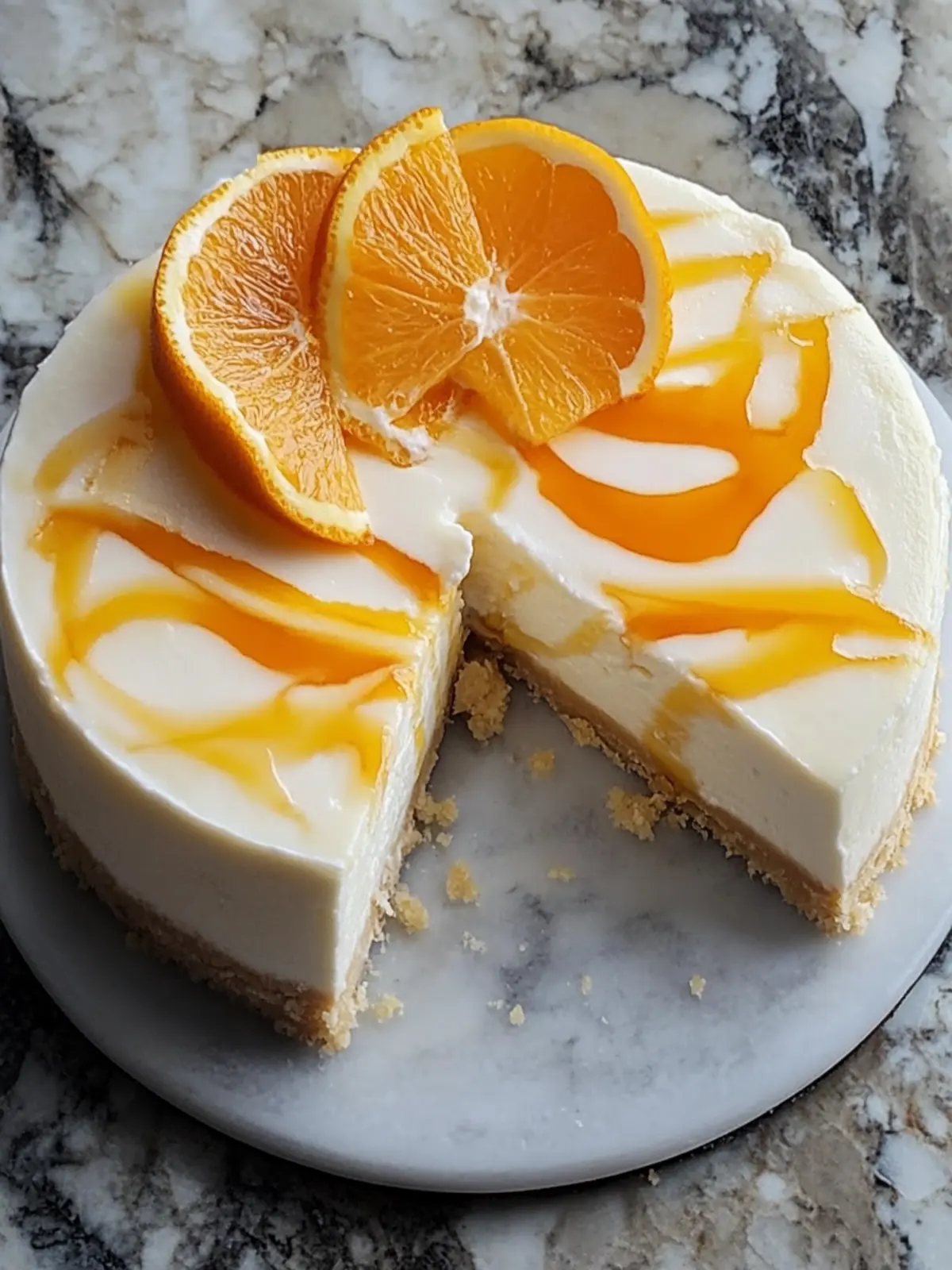 Irresistible Orange Pineapple Swirl Cheesecake Recipe 3 Orange Pineapple Swirl Cheesecake