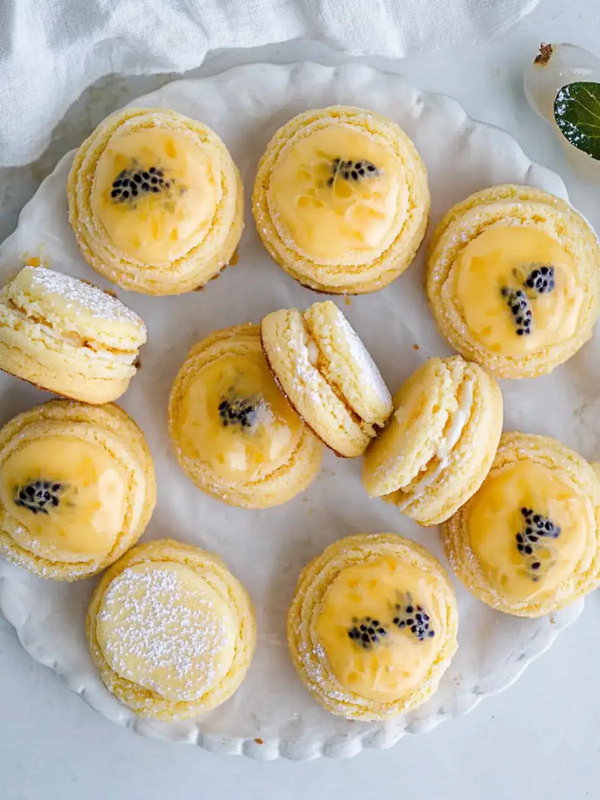 Delight in Homemade Passionfruit Sponge Cookies Today! 4 Passionfruit Sponge Cookies