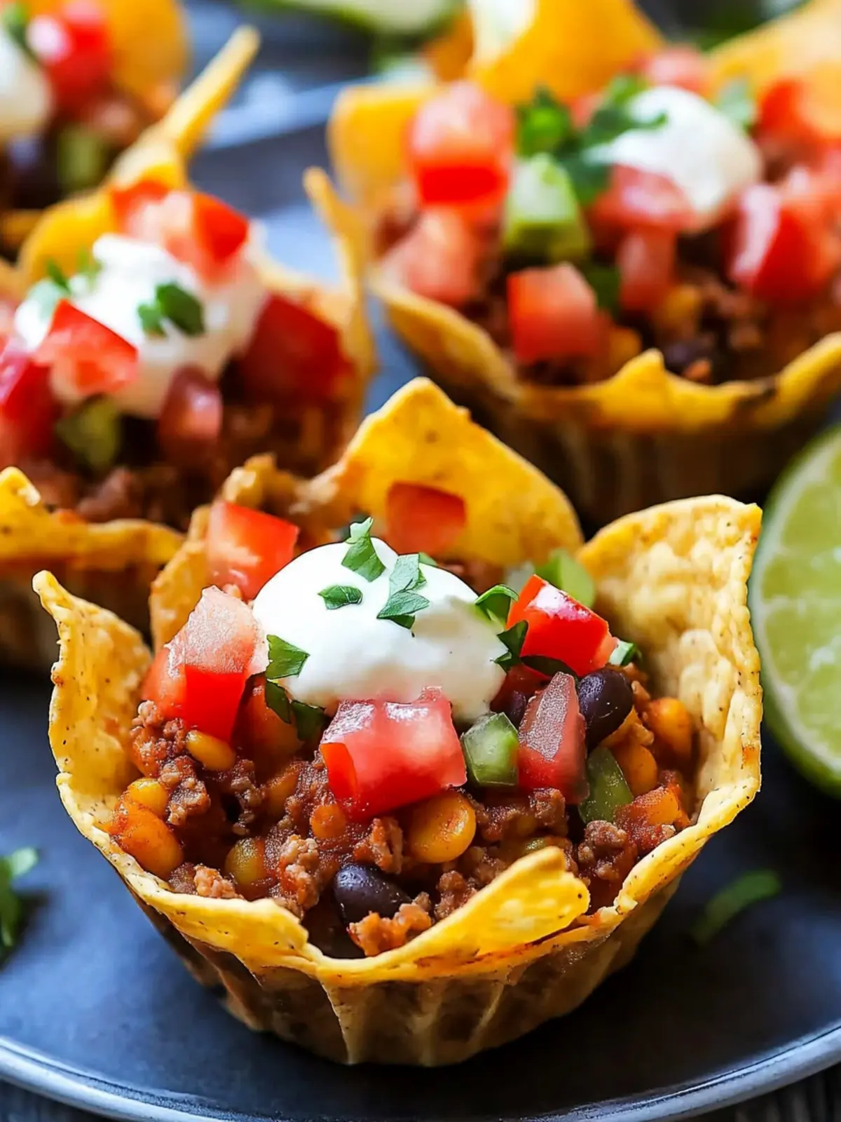 Irresistible Crunchy Taco Cups for Ultimate Game Night Fun 2 Crunchy Taco Cups