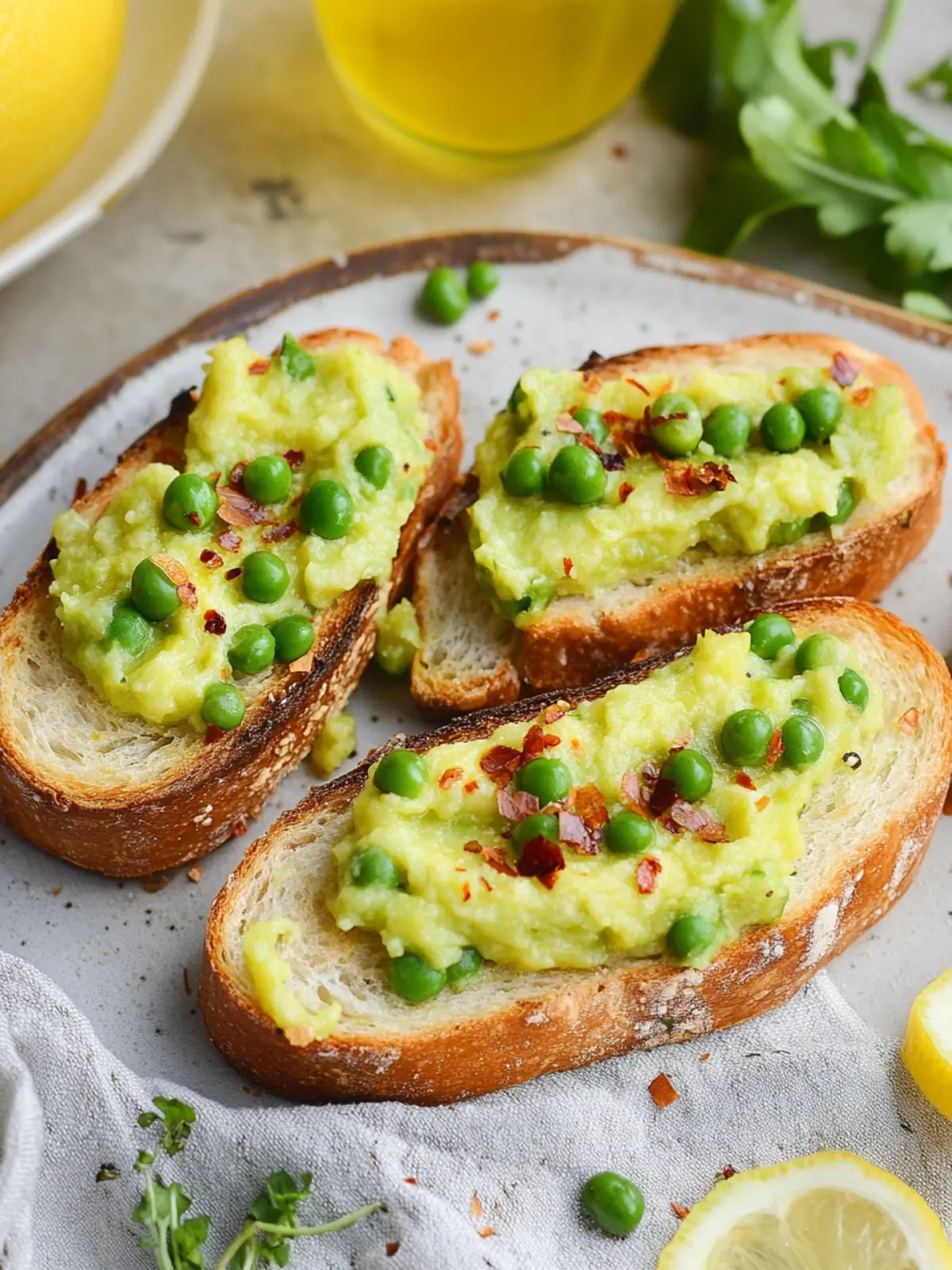 Lemon Pea Crostini: Your New Favorite Fresh Appetizer 4 Lemon Pea Crostini