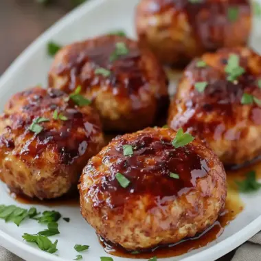 Savory Mini Glazed Chicken Meatloaves Everyone Will Love 9 Mini Glazed Chicken Meatloaves