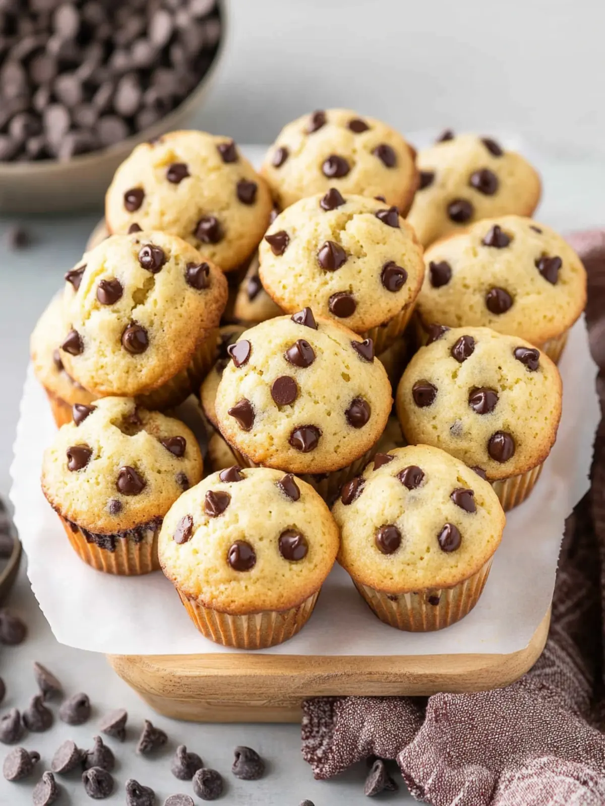 Deliciously Easy Mini Chocolate Chip Muffins for Sweet Moments 5 Mini Chocolate Chip Muffins