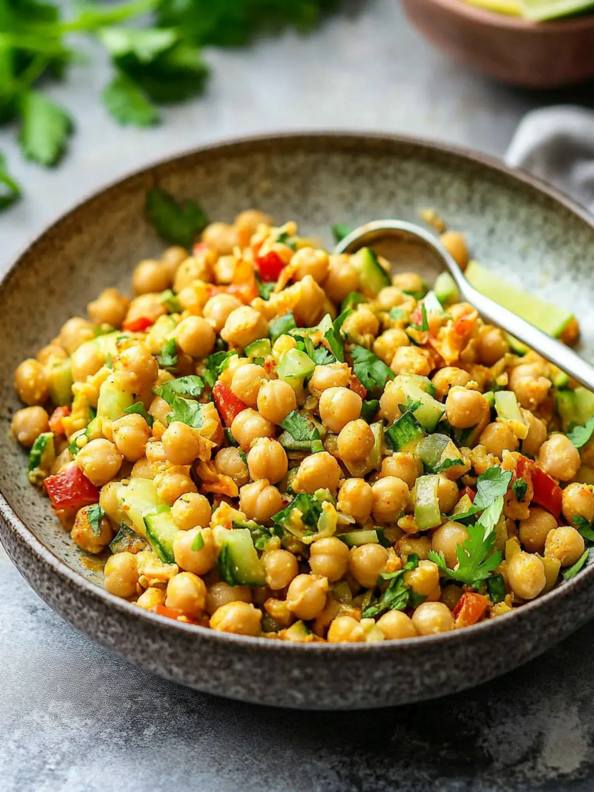Zesty Curried Chickpea Salad to Brighten Your Day 2 Curried Chickpea Salad