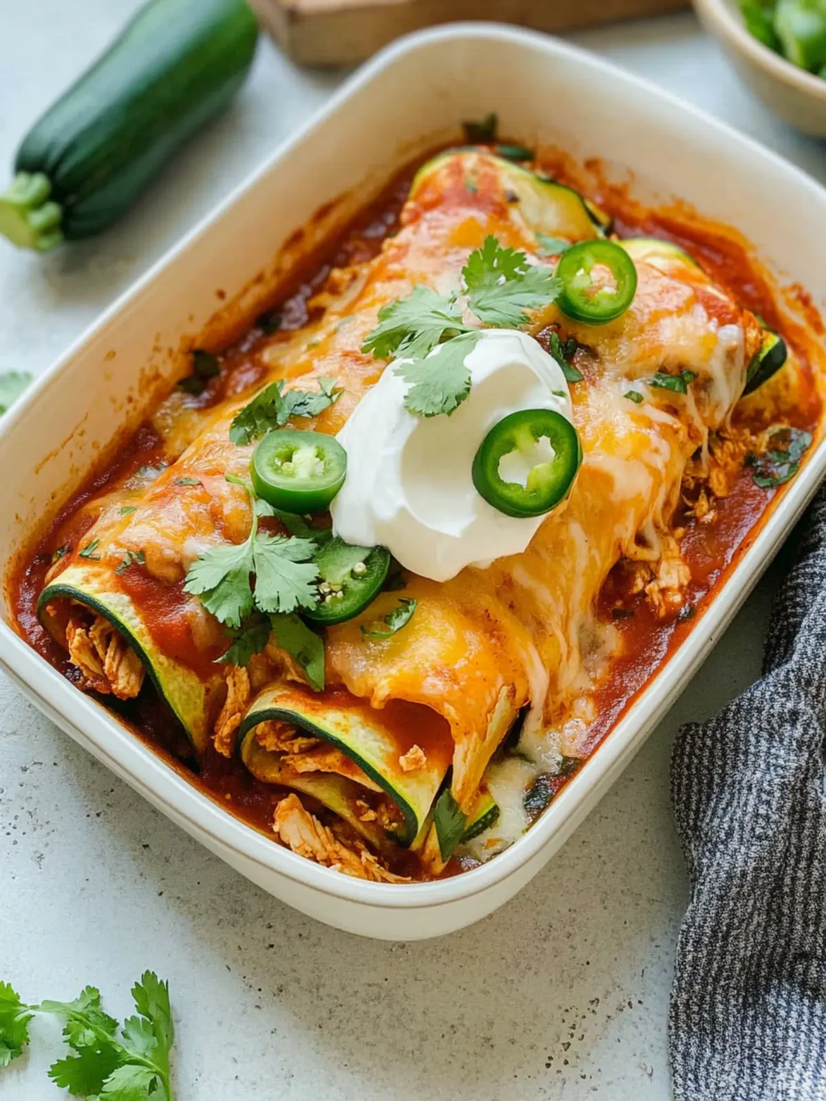 Savory Keto Zucchini Chicken Enchiladas You’ll Crave Every Time 5 Keto Zucchini Chicken Enchiladas
