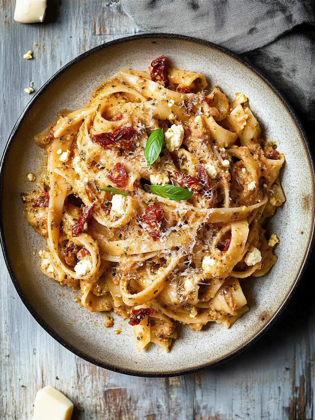 Delicious Pasta with Sun-Dried Tomato Ricotta Pesto Made Easy 2 Pasta with Sun-dried Tomato Ricotta Pesto