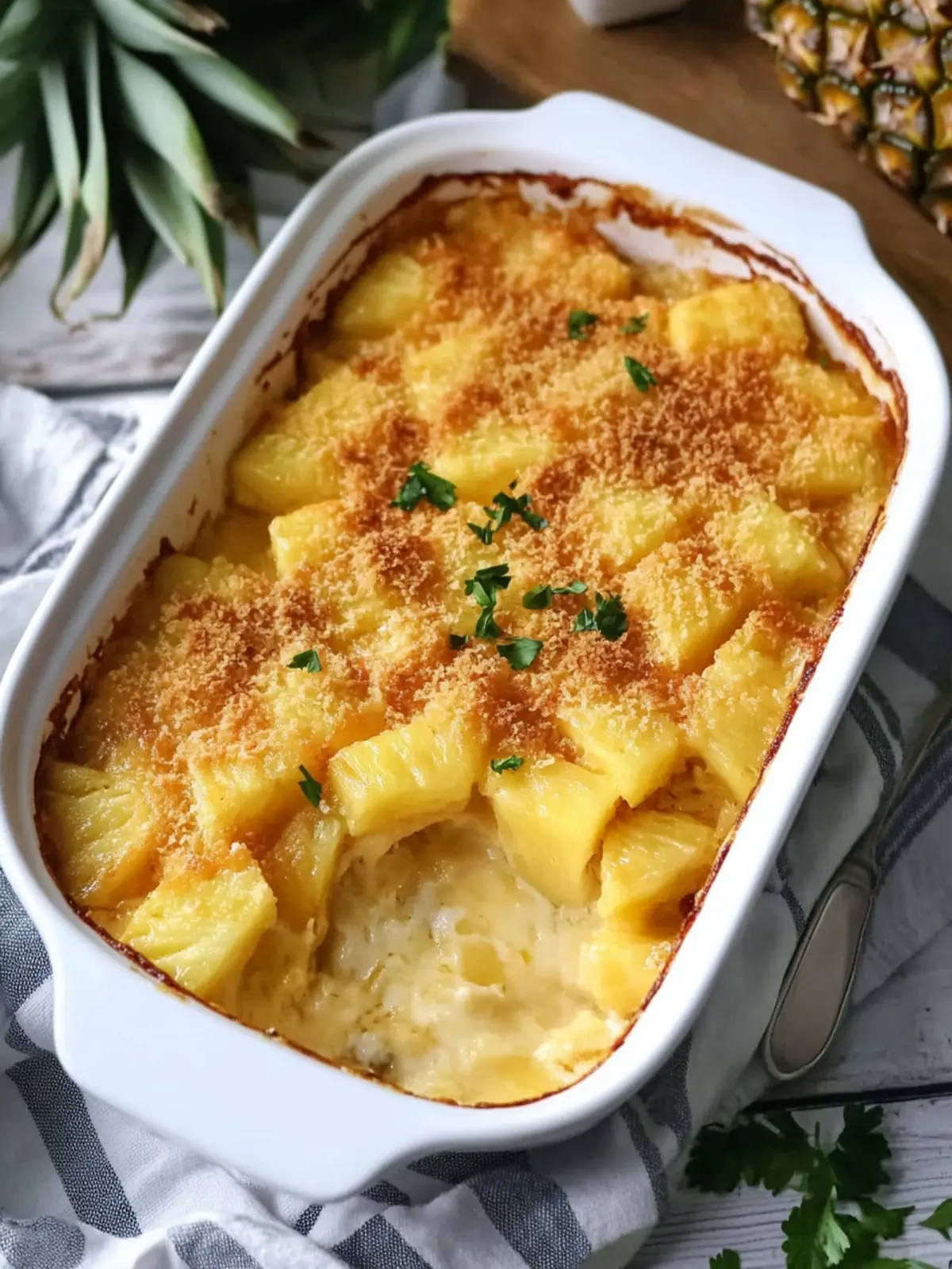Tasty Pineapple and Cheese Casserole for Cozy Family Nights 4 Pineapple and Cheese Casserole