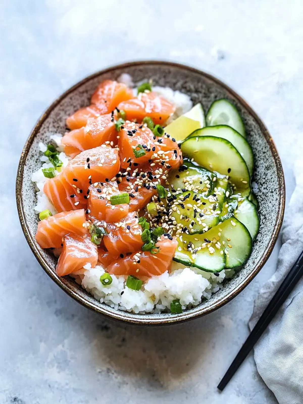 Miso Soy Salmon Sashimi Bowl: Fresh Flavor in 15 Minutes! 3 Miso Soy Salmon Sashimi Bowl