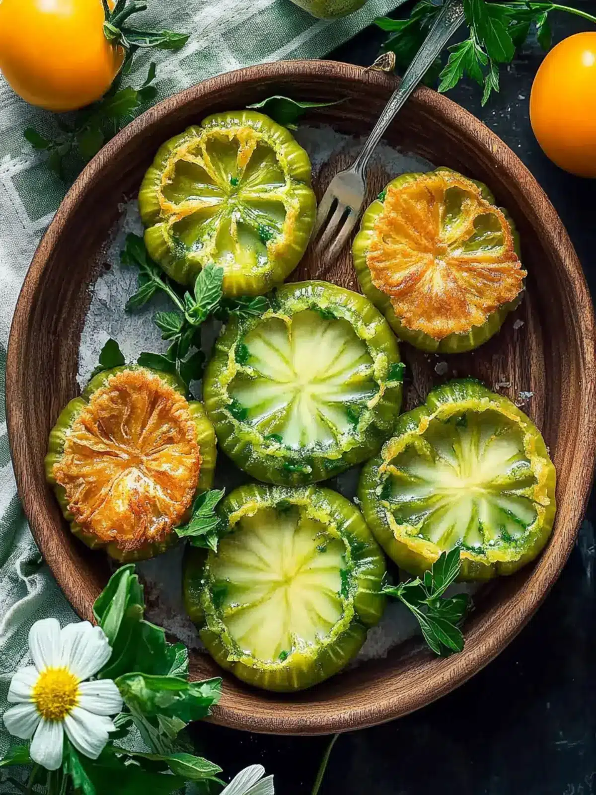 Crispy Fried Green Tomatoes: A Southern Delight Awaits 3 Crispy Fried Green Tomatoes