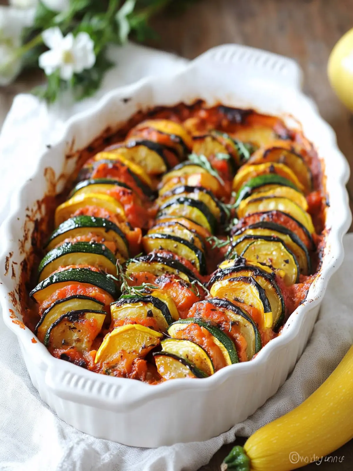 Delicious Baked Squash and Zucchini Ratatouille You’ll Love 3 Baked Squash and Zucchini Ratatouille