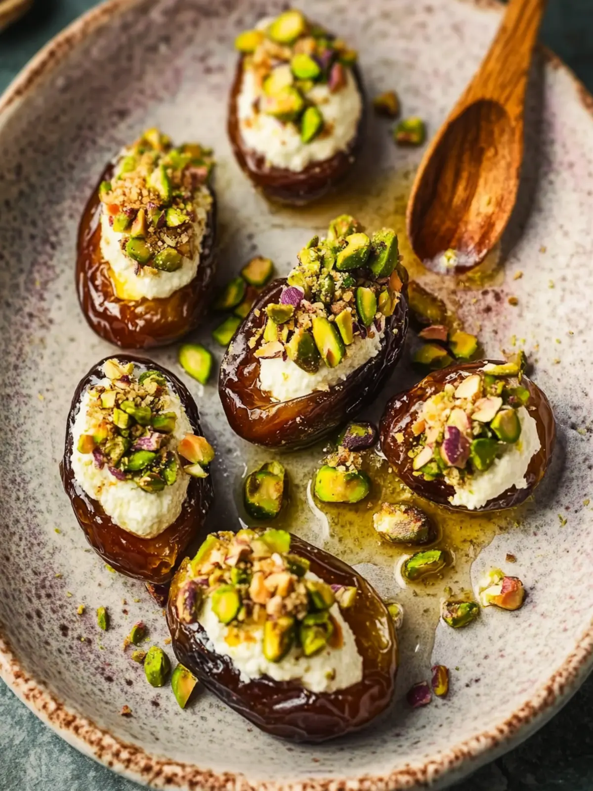 Delicious Honey Pistachio Ricotta Stuffed Dates to Dazzle Guests 3 Honey Pistachio Ricotta Stuffed Dates