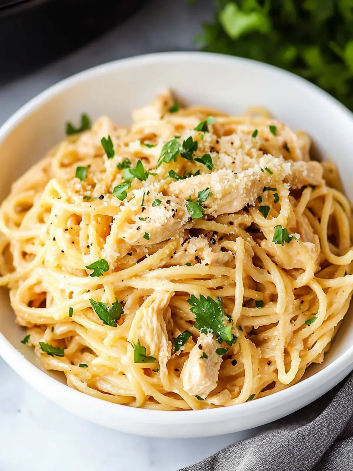 Crock Pot Garlic Parmesan Chicken Pasta: Easy Comfort Food Bliss 3 Crock Pot Garlic Parmesan Chicken Pasta