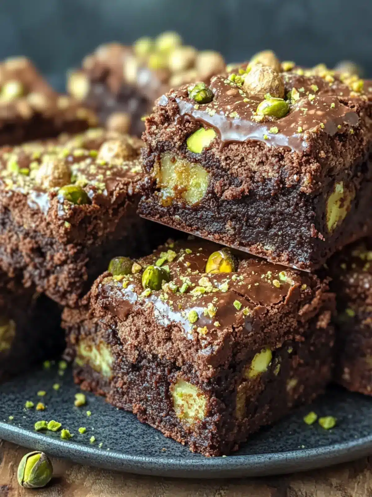 Decadent Pistachio Ferrero Rocher Brownies to Indulge In 2 Pistachio Ferrero Rocher Brownies