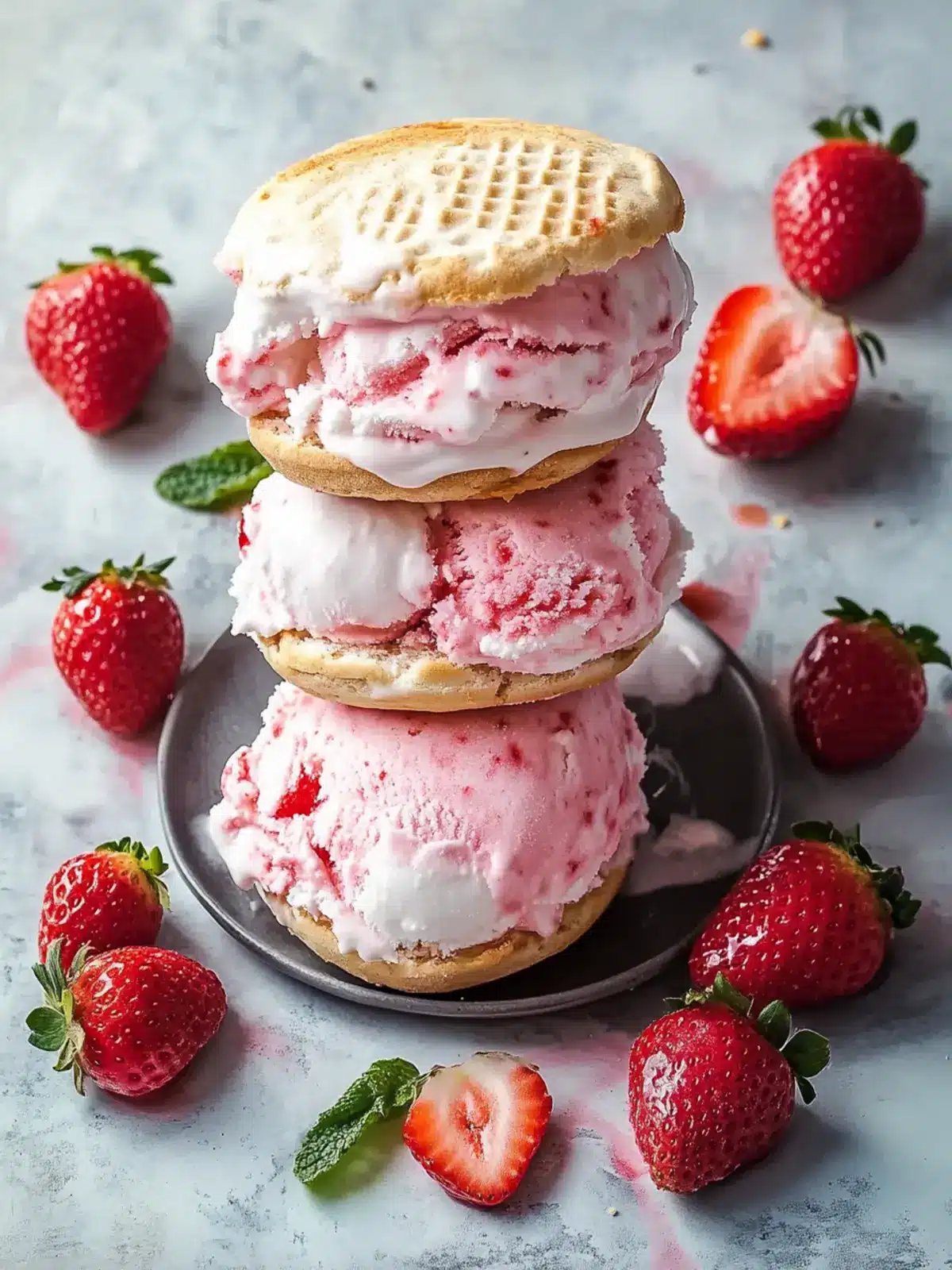 Delicious Homemade Strawberry Ice Cream Sandwiches to Savor 3 Strawberry Ice Cream Sandwiches