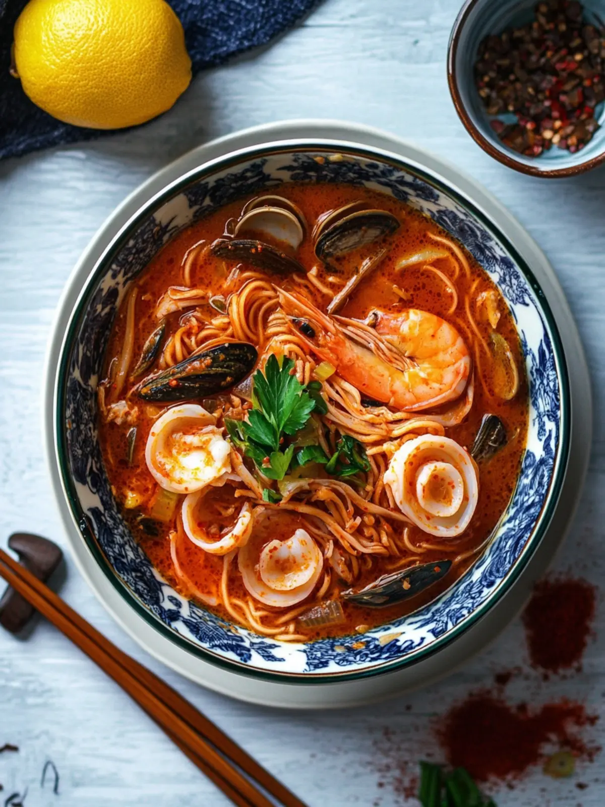 Spice Up Dinner with Korean Spicy Seafood Noodle Soup 4 Korean Spicy Seafood Noodle Soup