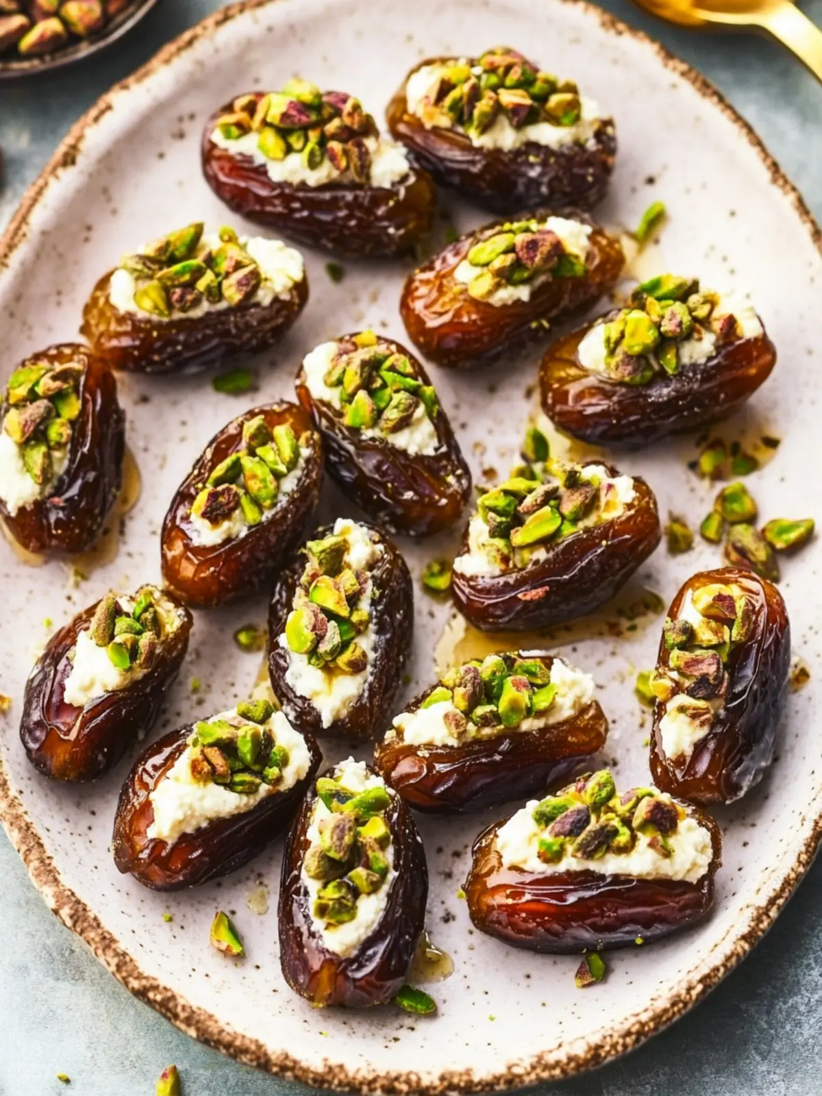 Delicious Honey Pistachio Ricotta Stuffed Dates to Dazzle Guests 4 Honey Pistachio Ricotta Stuffed Dates
